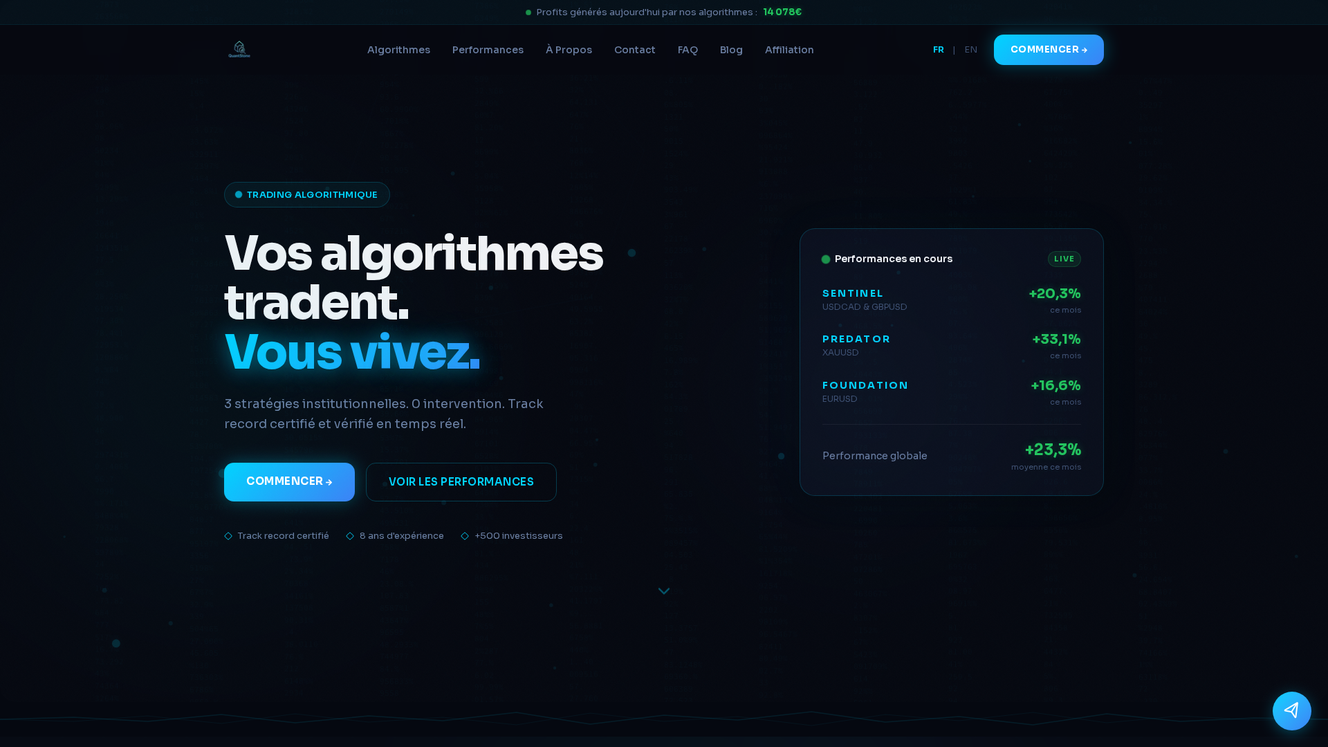 Screenshot of quantstone.net