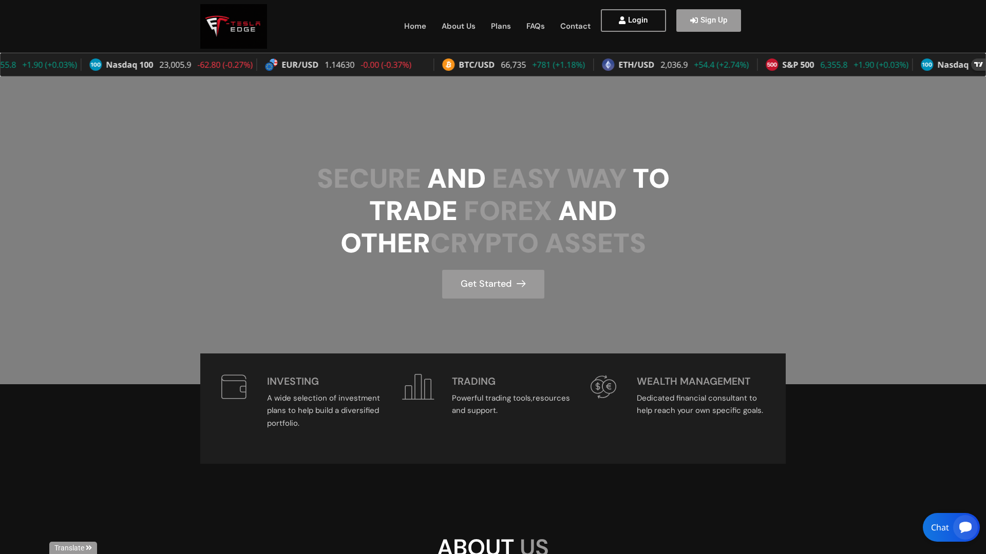 Screenshot of eteslaedge.com