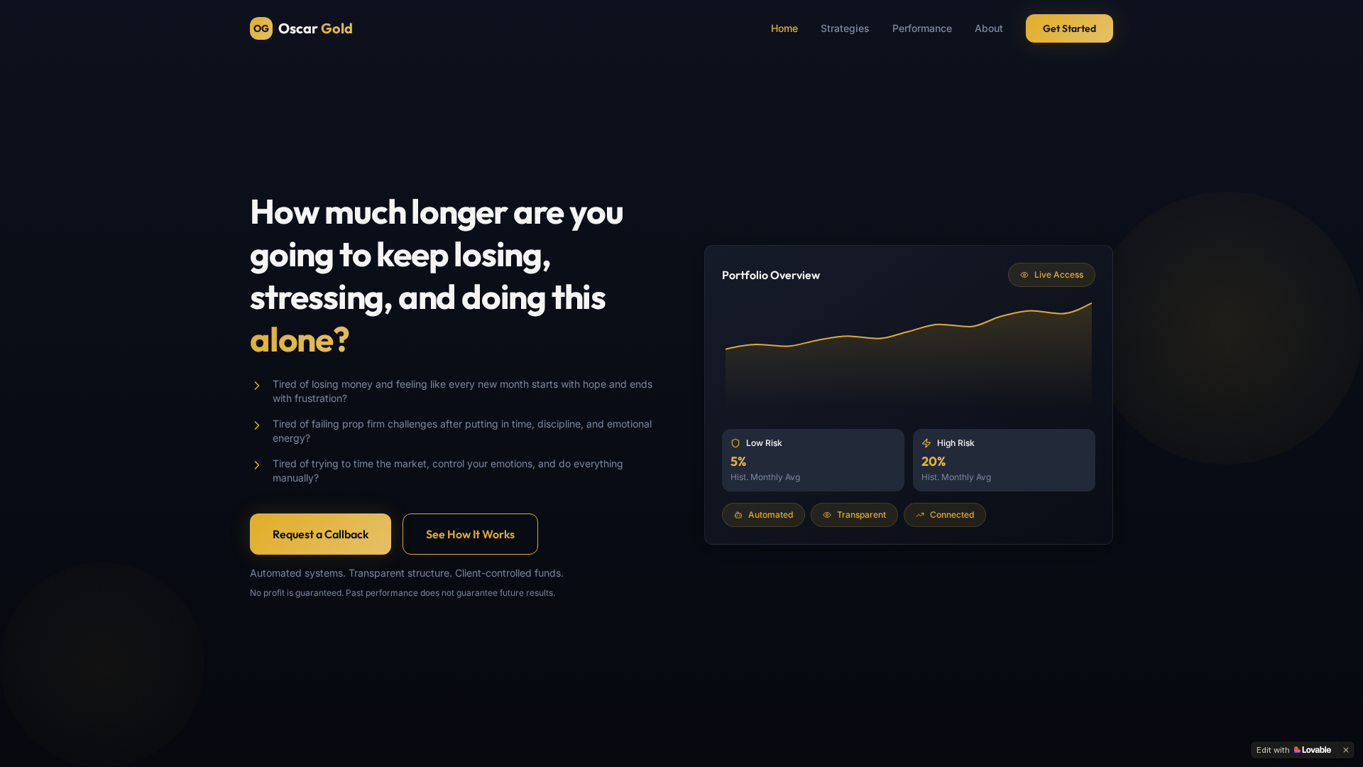 Screenshot of oscargoldtrades.com