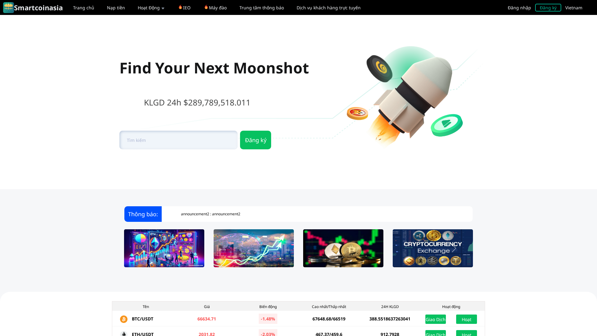 Screenshot of smartcoinasia.com