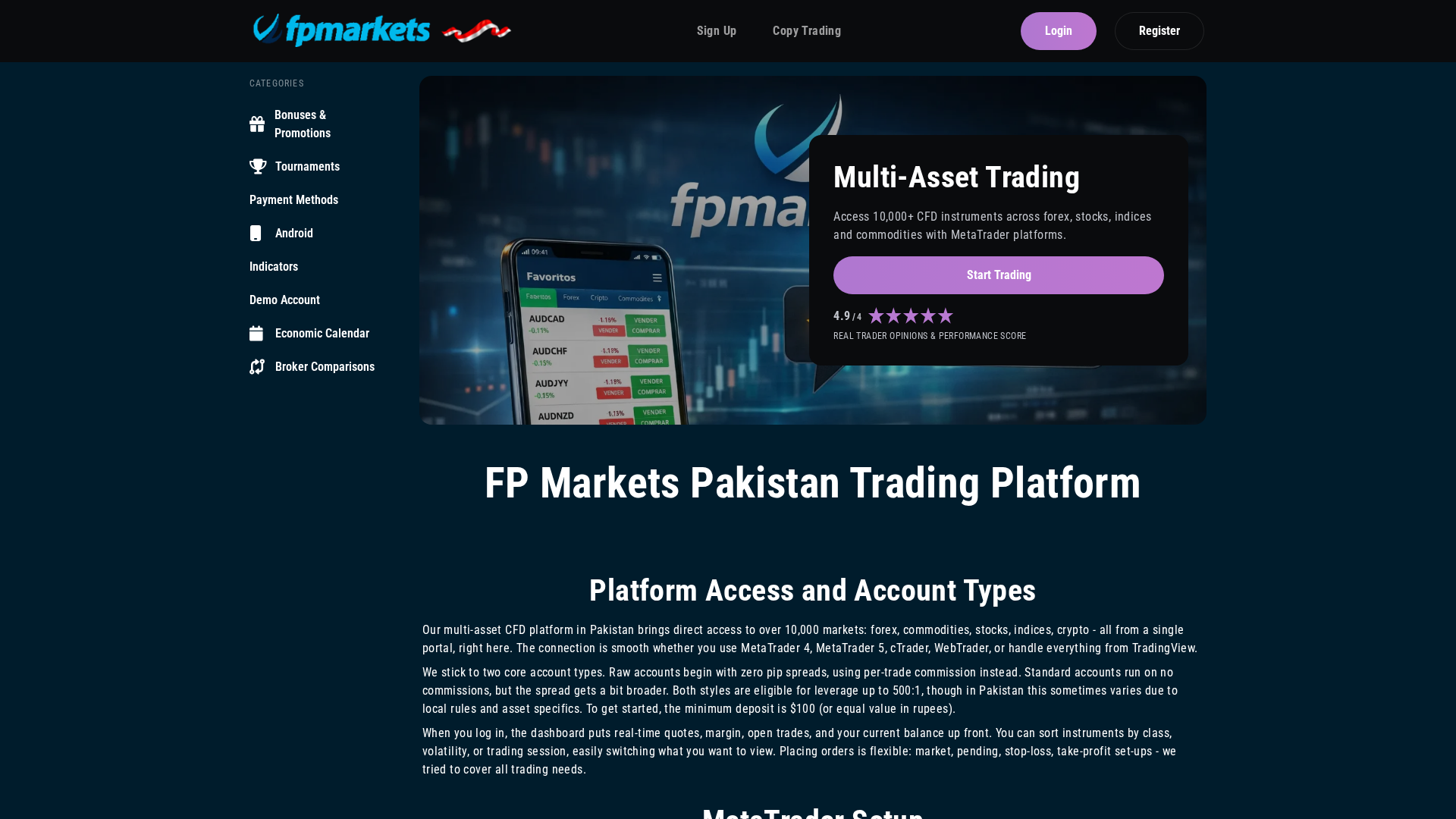Screenshot of fpmarketspakistan.com