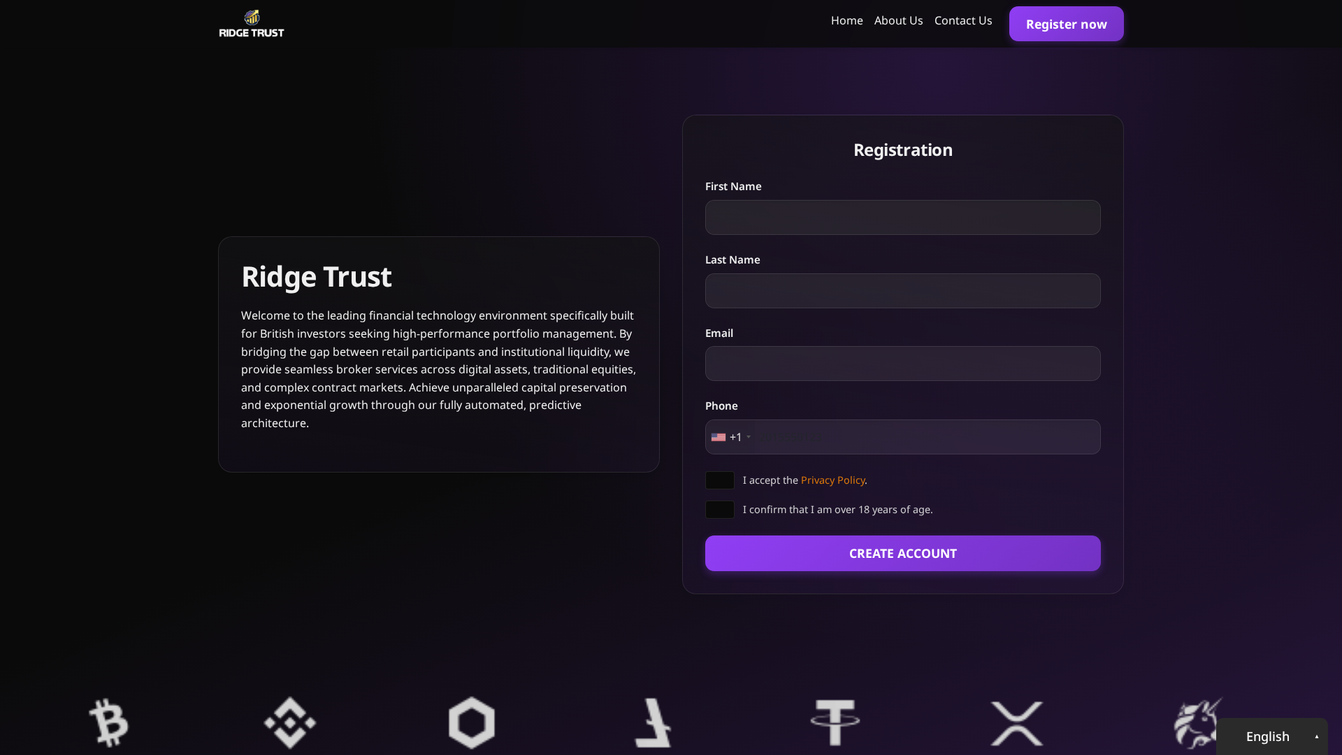 Screenshot of ridgetrust.net