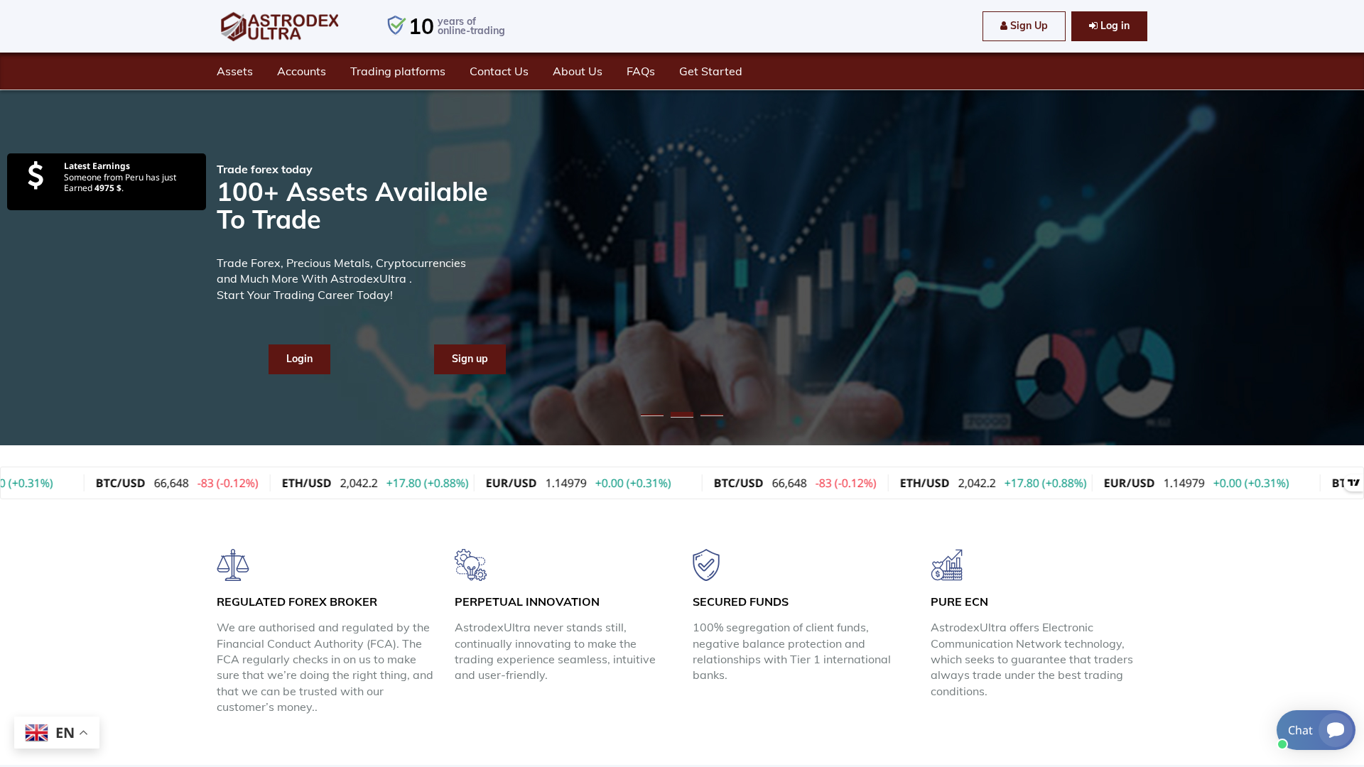 Screenshot of astrodexultra.com