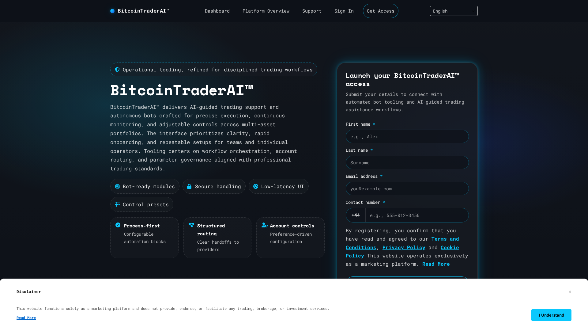 Screenshot of bitcointrader-ai-pro.digital