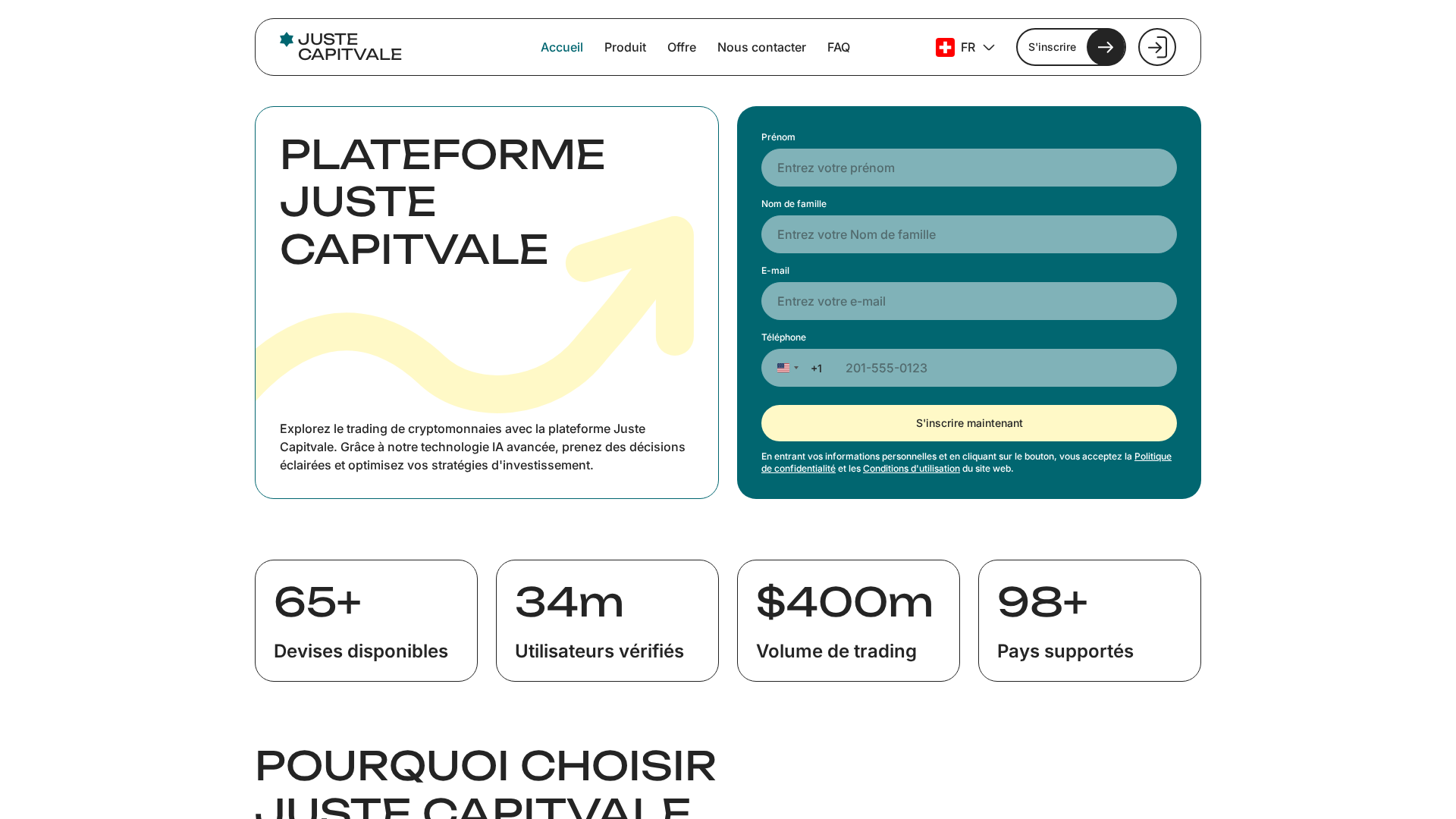 Screenshot of juste-capitvale.com