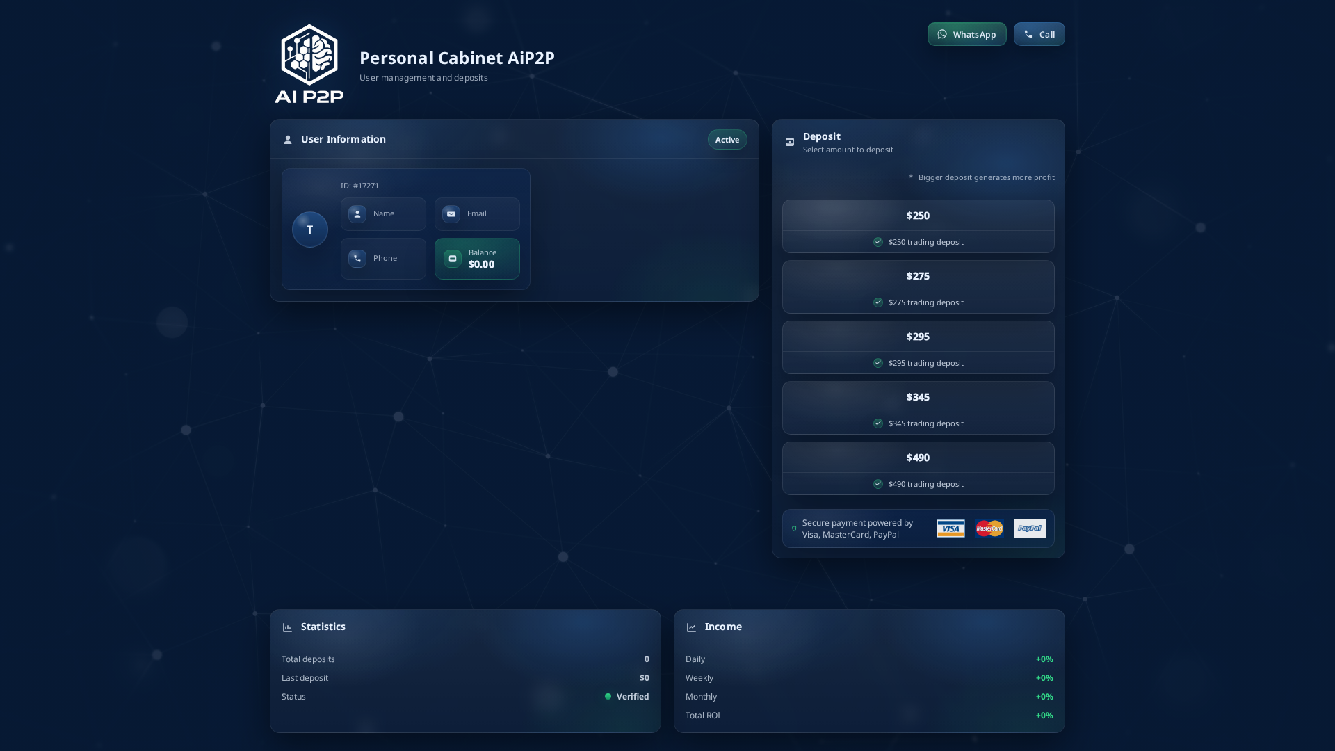 Screenshot of aip2p.trade