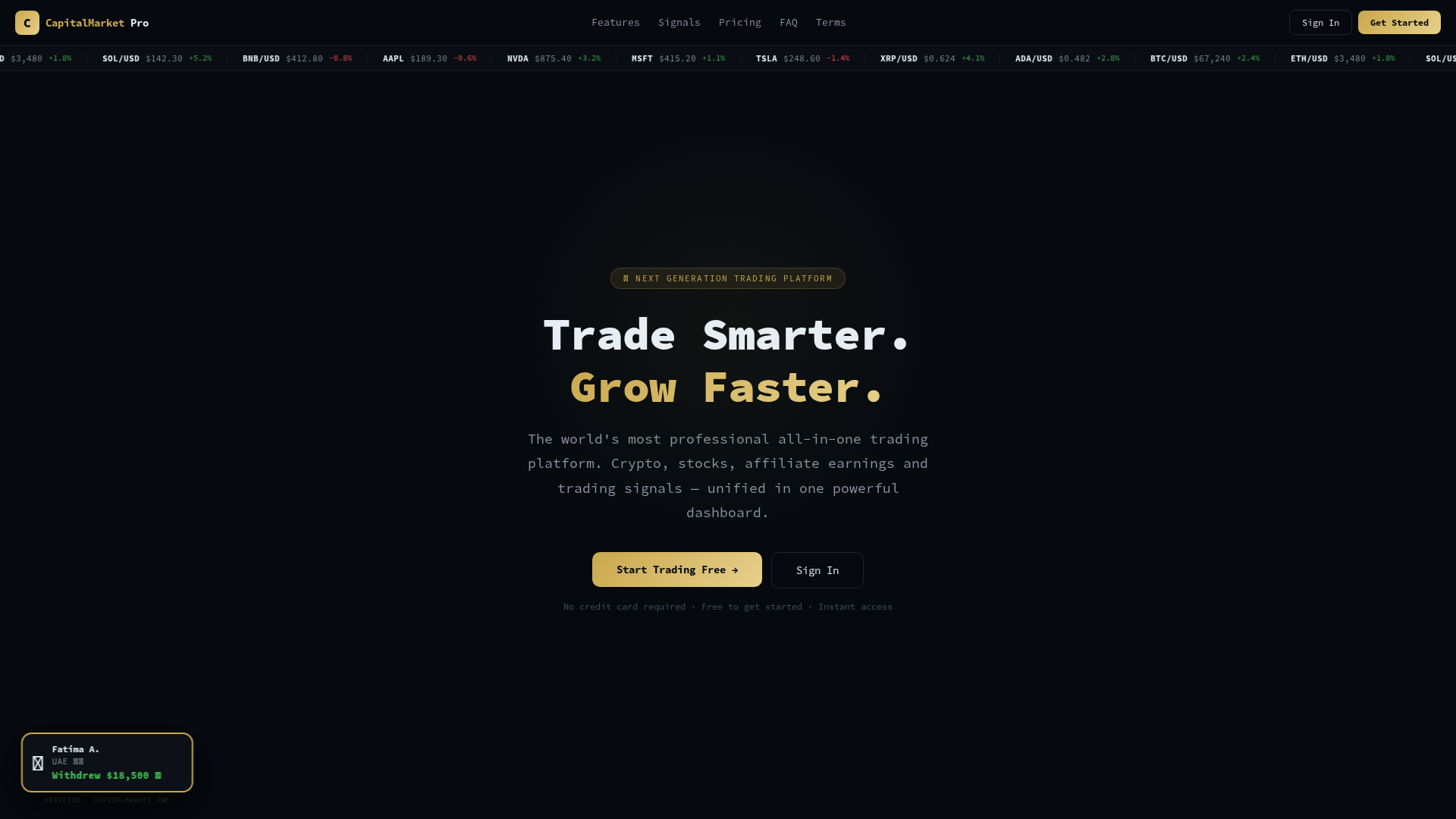 Screenshot of capitalmarket-pro.com