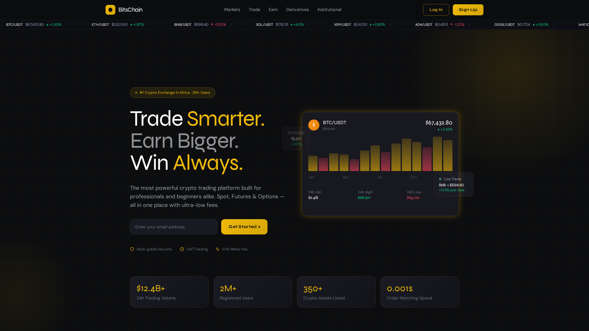 Screenshot of bitschain.co