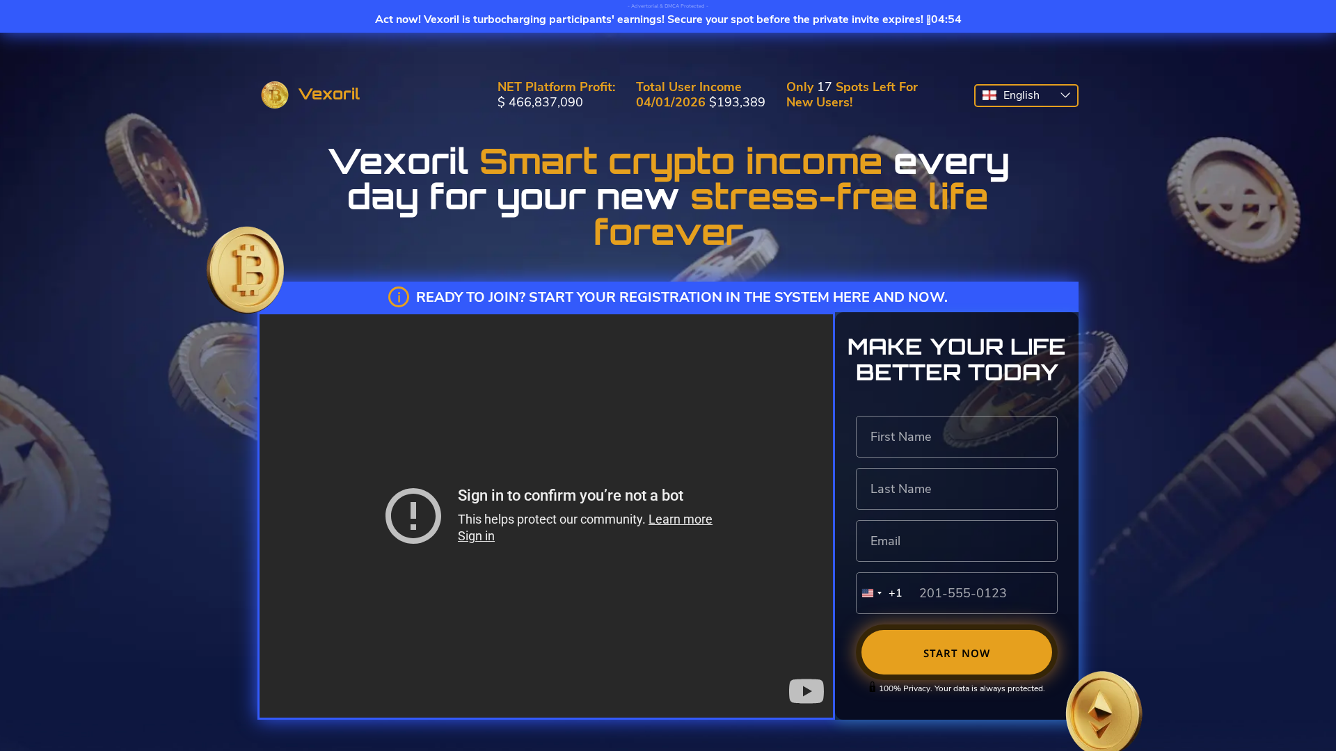 Screenshot of vexorils.com