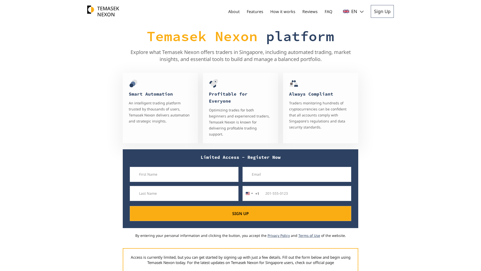 Screenshot of temasek-nexon.com