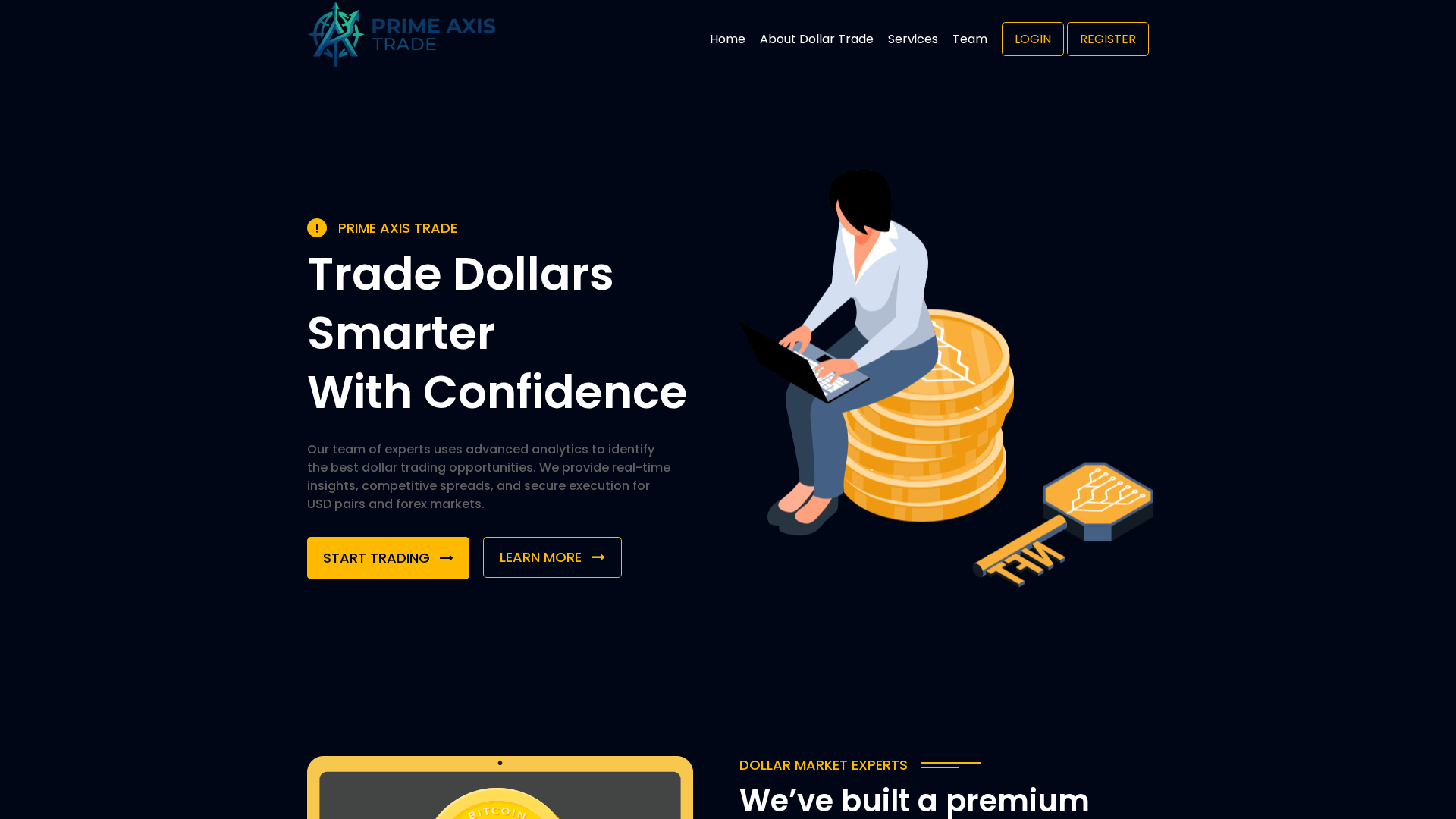 Screenshot of primeaxistrade.live