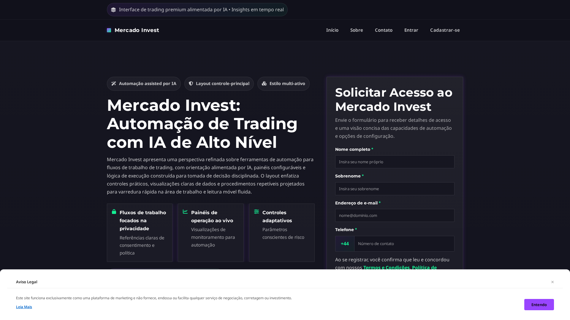 Screenshot of mercadoinvest.click