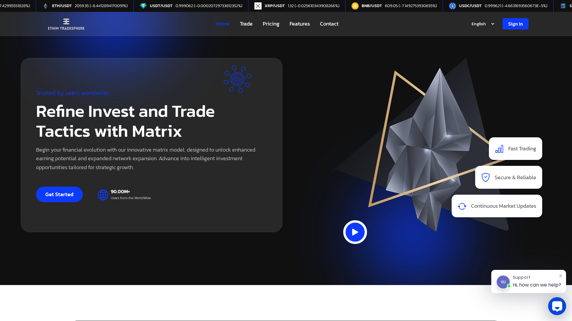 Screenshot of ethimtradesphere.com