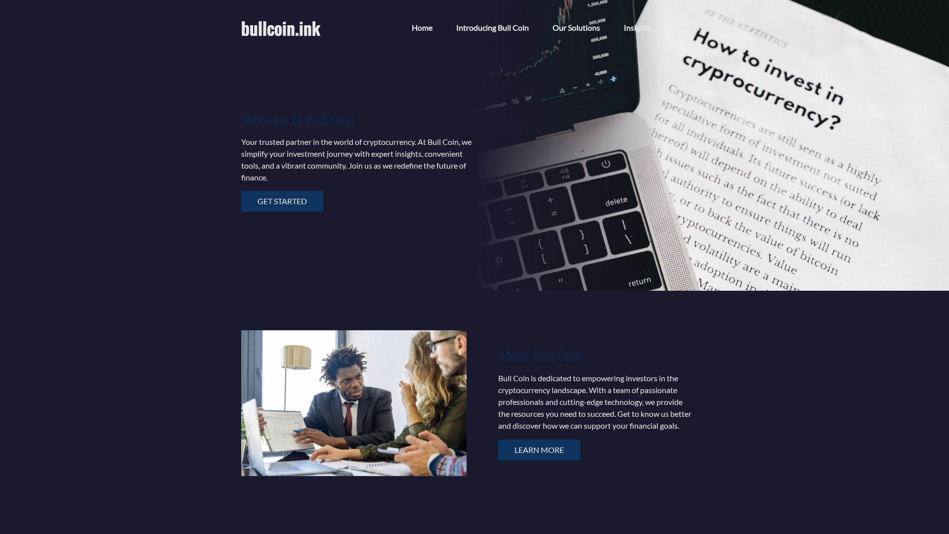 Screenshot of bullcoin.ink