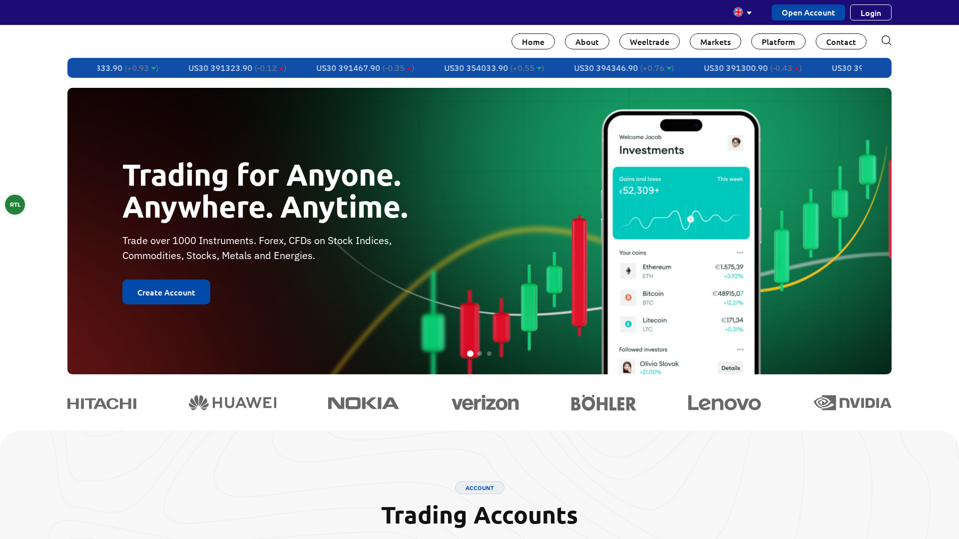 Screenshot of weeltrade.online