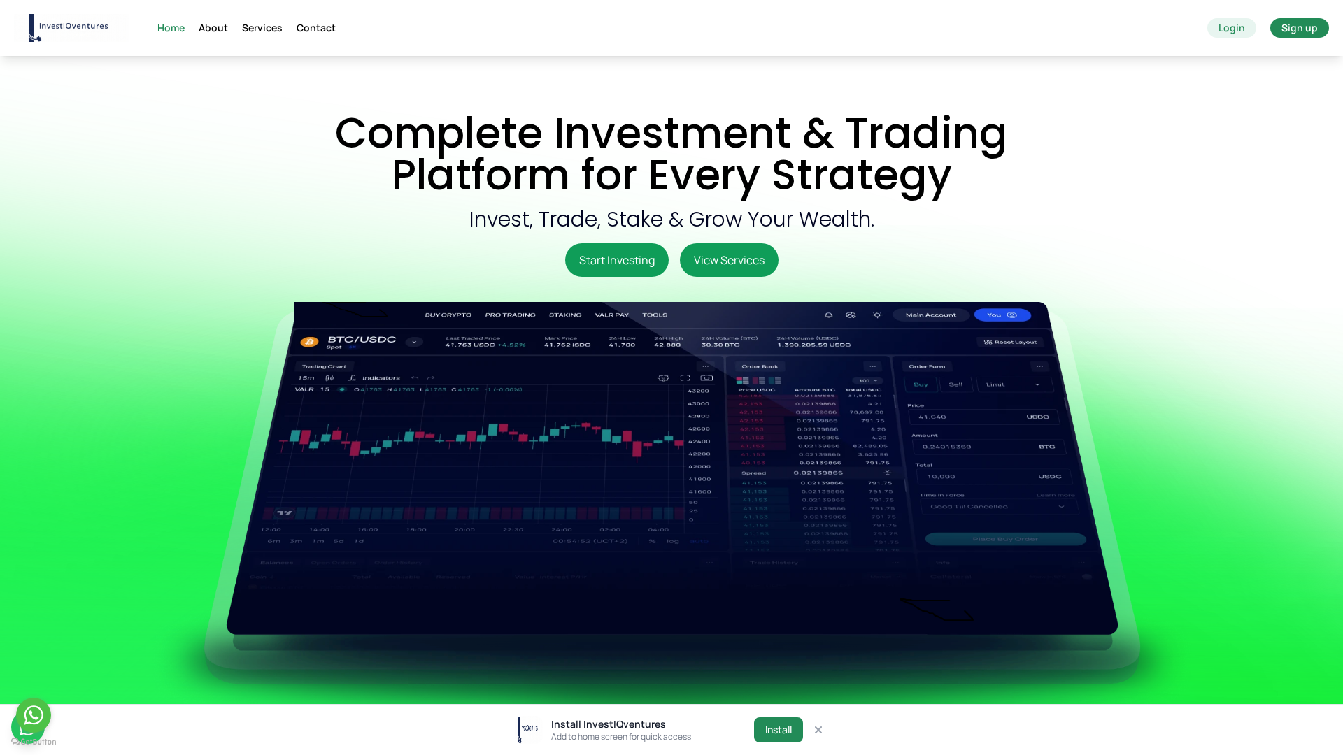 Screenshot of investiqventures.pro