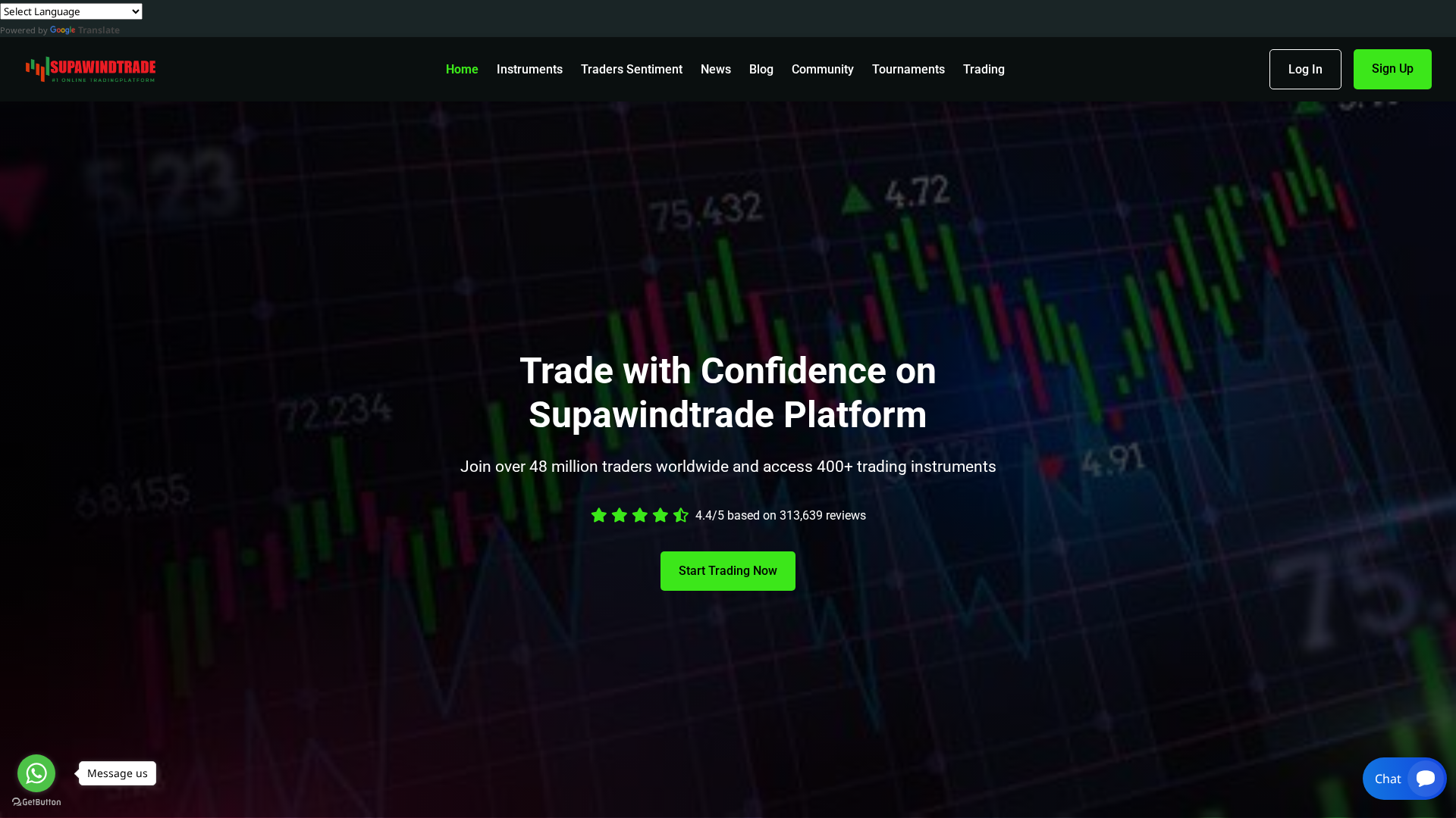Screenshot of supawindtrade.com