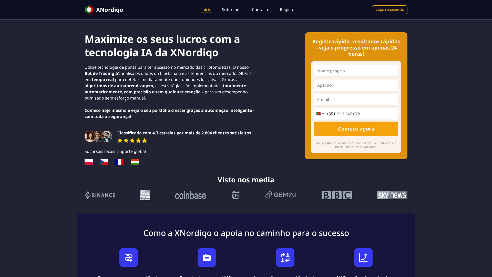 Screenshot of xnordiqo-ai.net