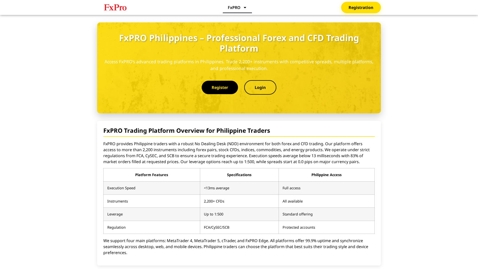 Screenshot of fxforex-ph.com