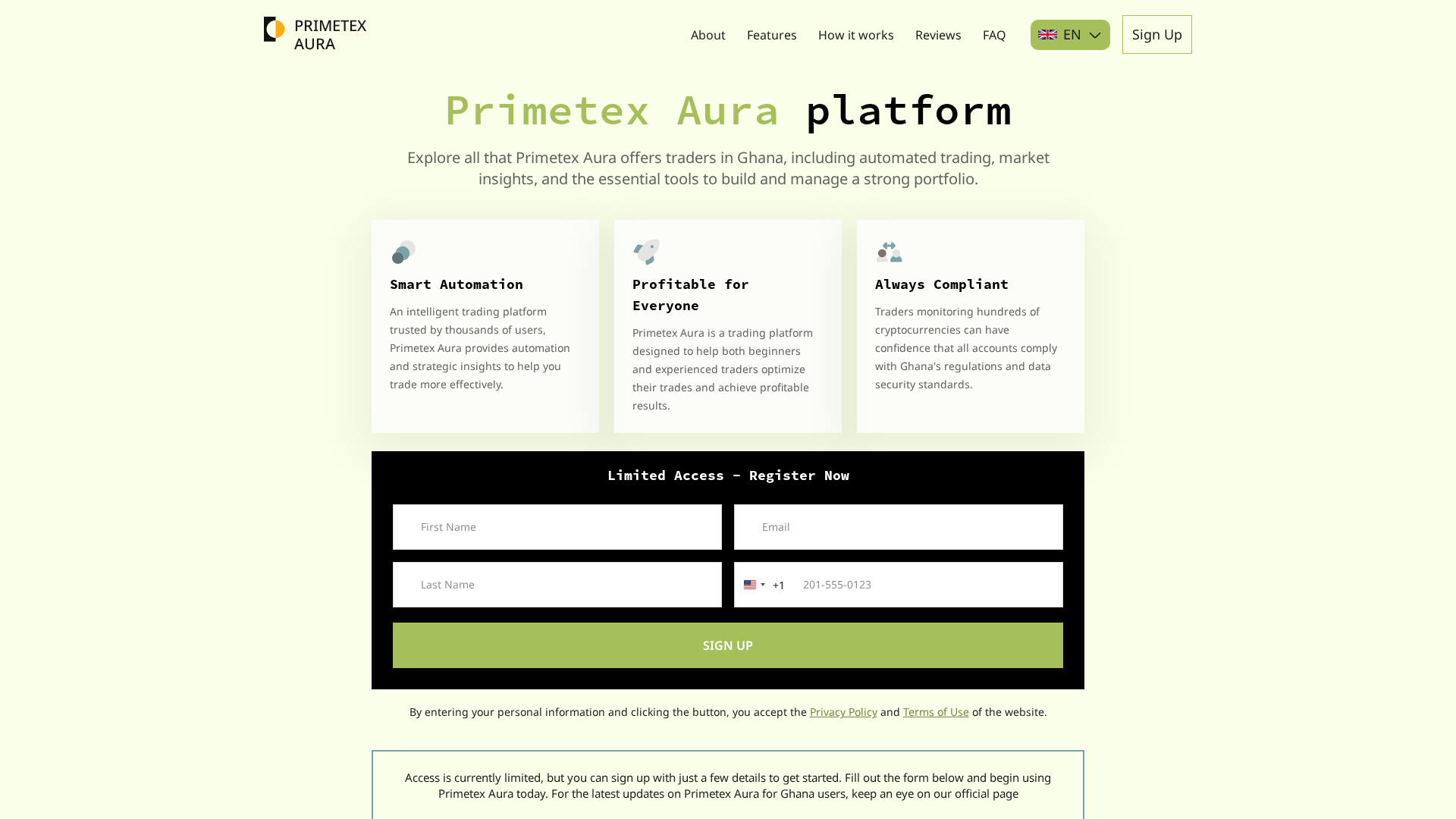 Screenshot of primetex-aura.com