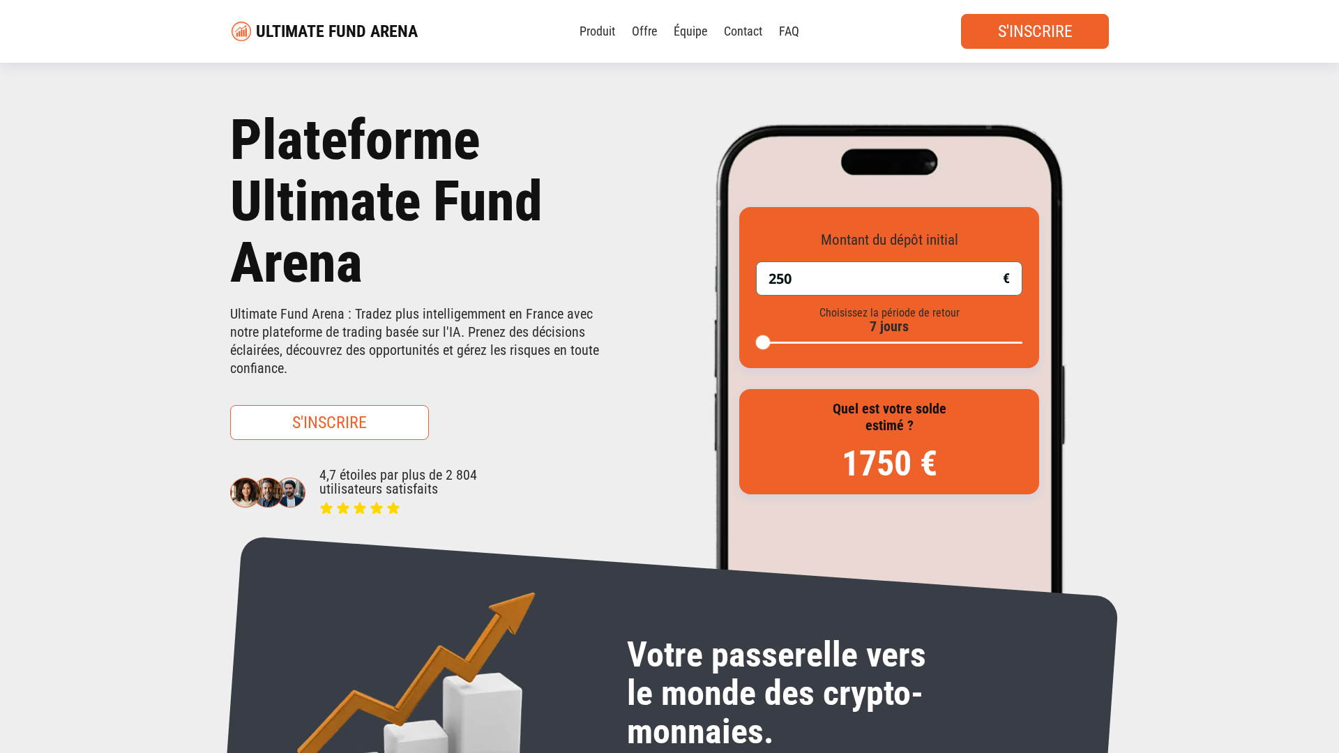 Screenshot of ultimatefundarena-fr.com
