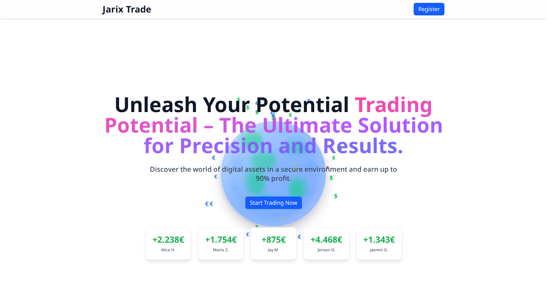Screenshot of jarix-trade.com