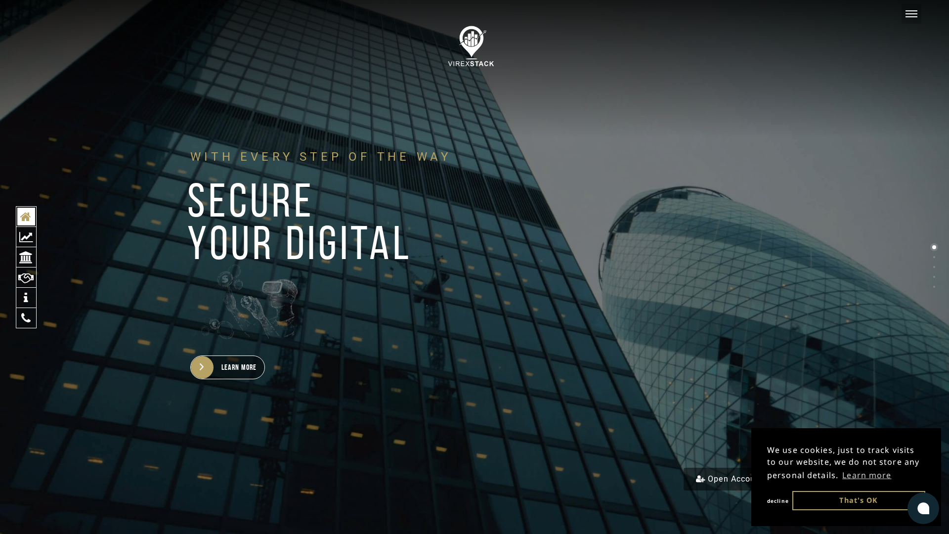 Screenshot of virex-stacks.com