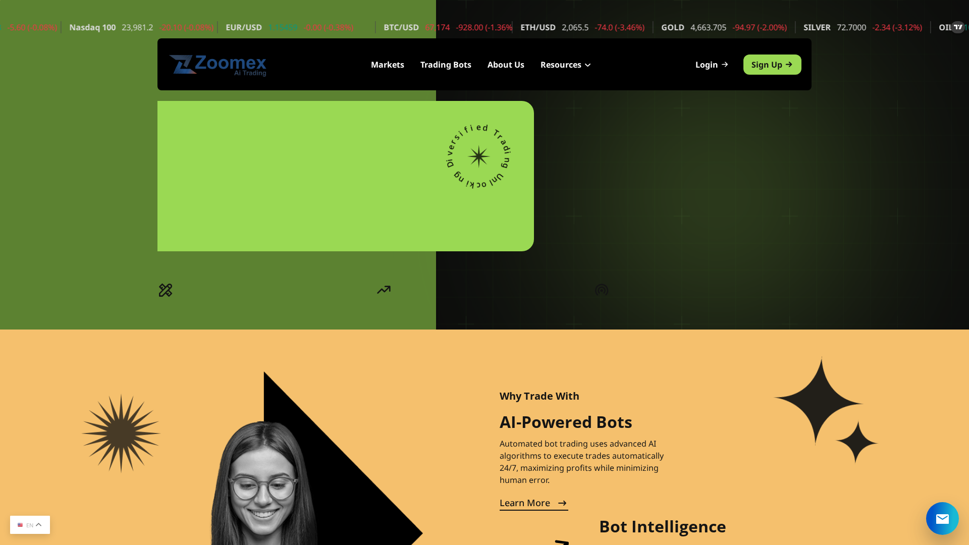 Screenshot of zoomexaitrading.com