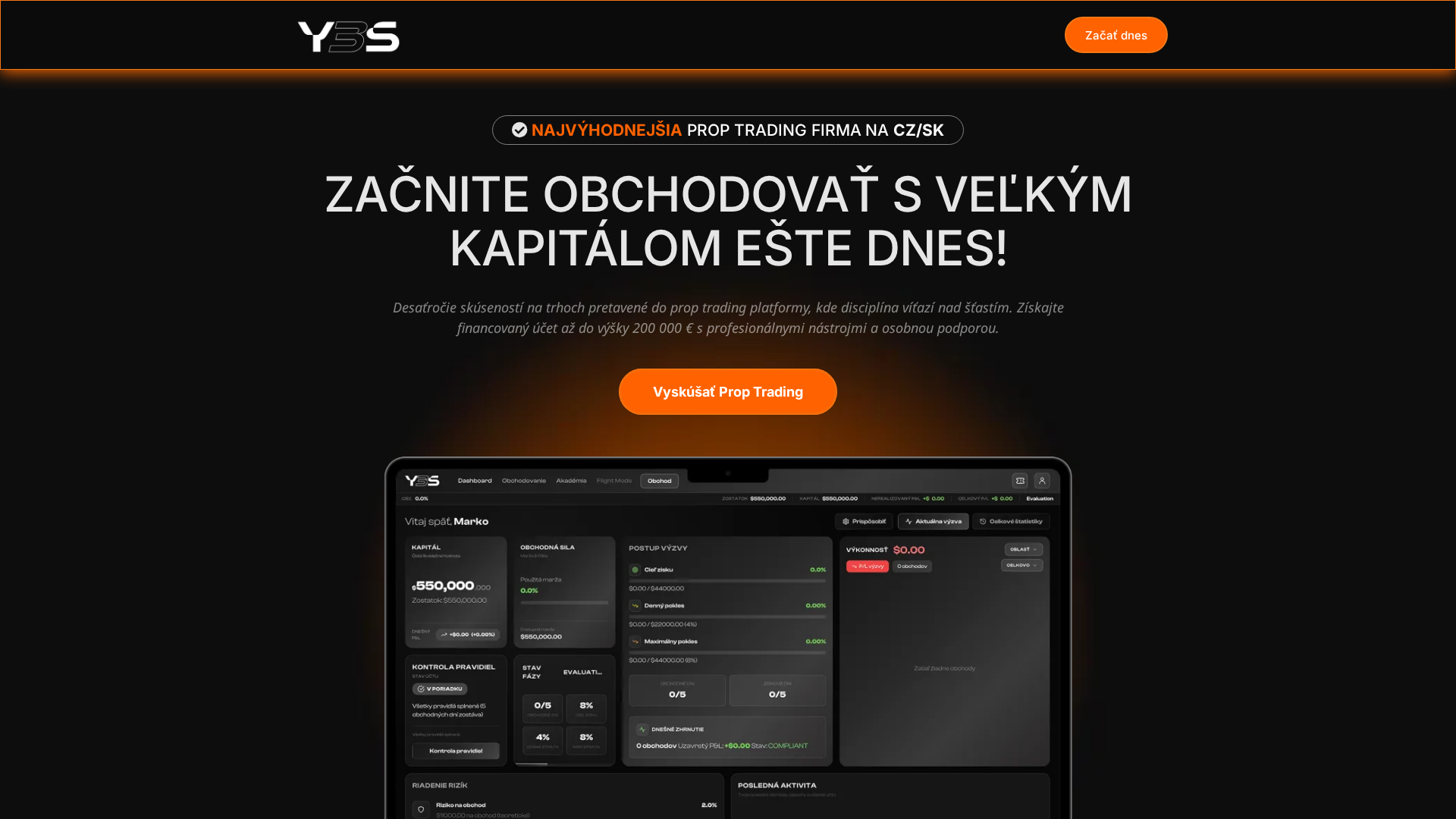 Screenshot of y3s-trading.com