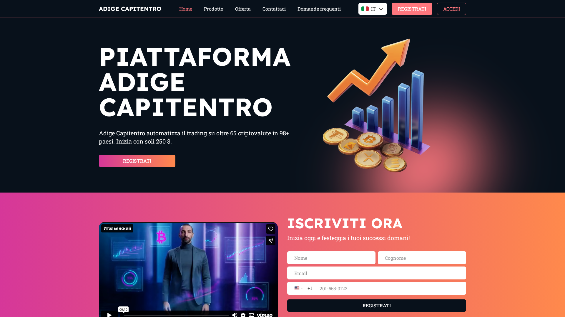 Screenshot of adige-capitentro.com
