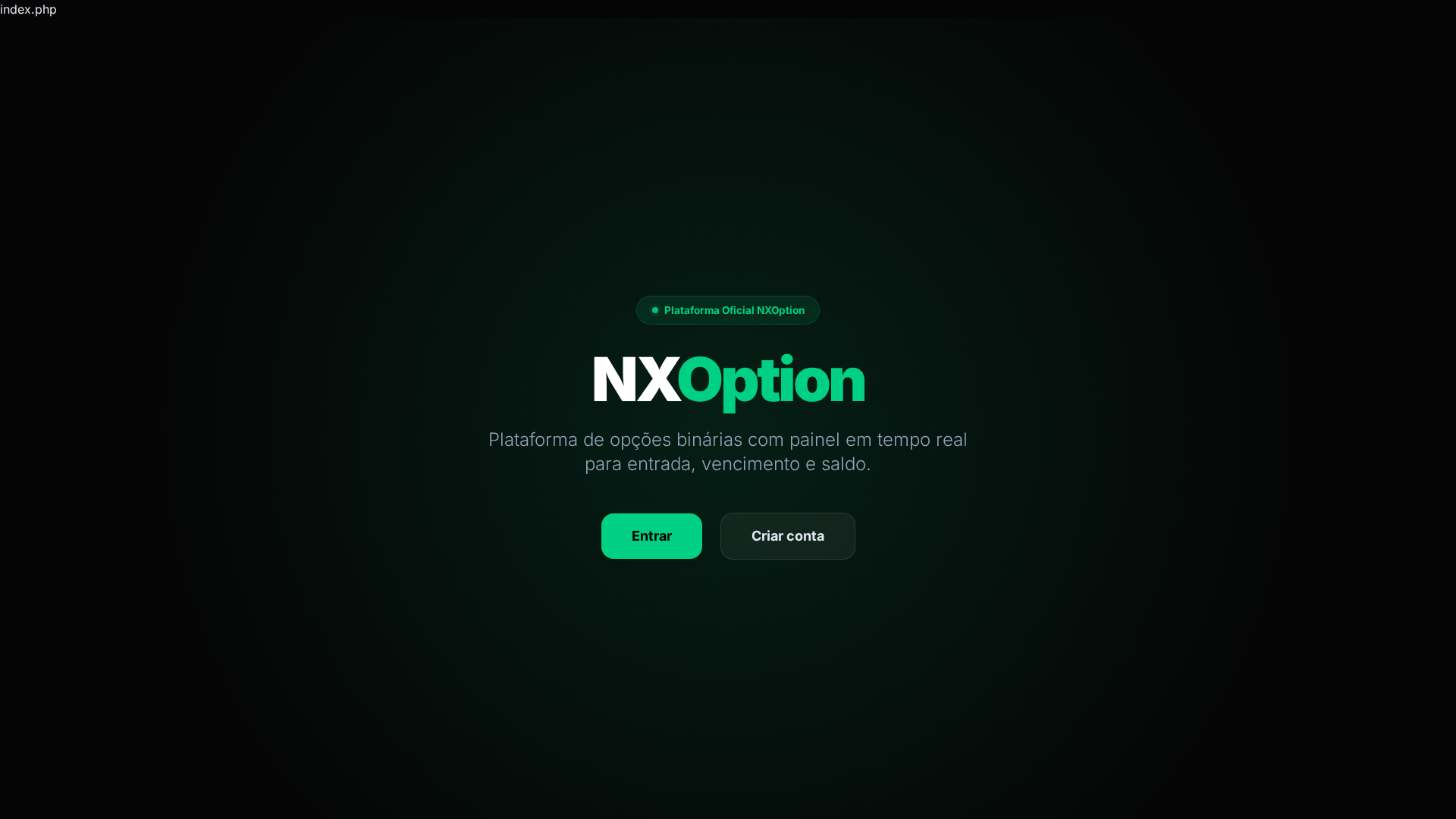 Screenshot of nxoption.com
