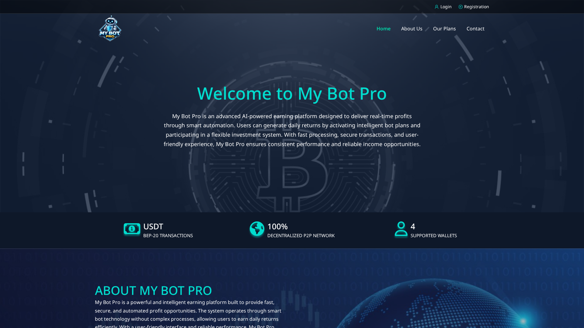 Screenshot of mybotpro.live
