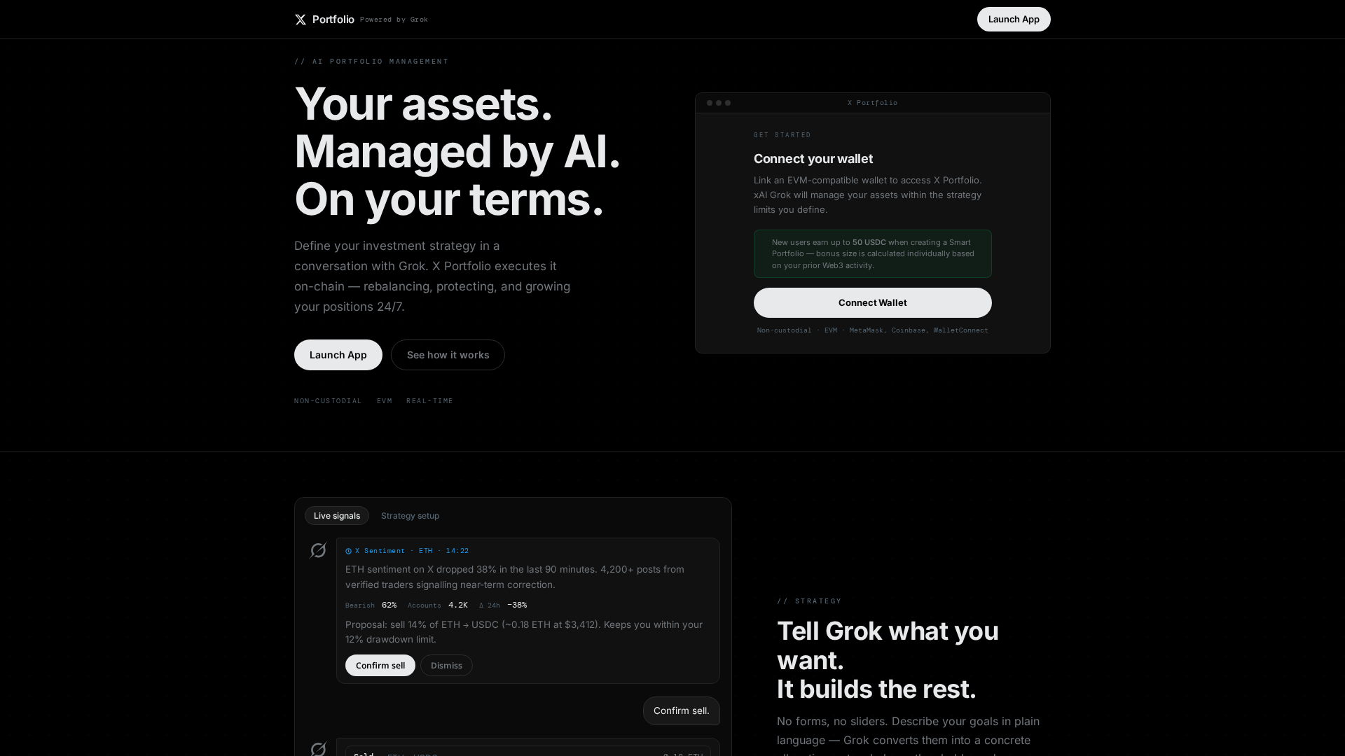 Screenshot of xportfolio.live