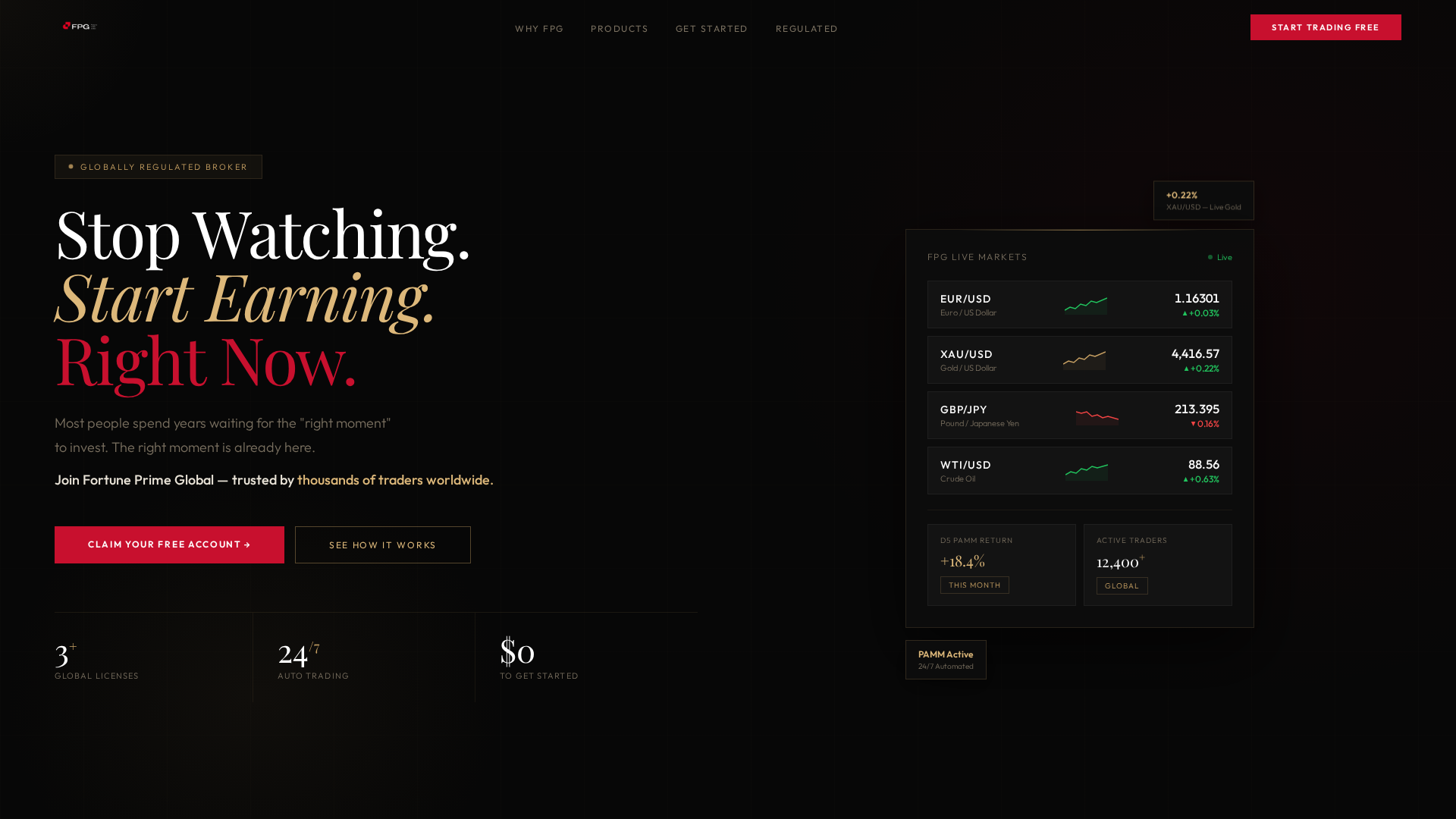 Screenshot of fortuneprimepartner.com