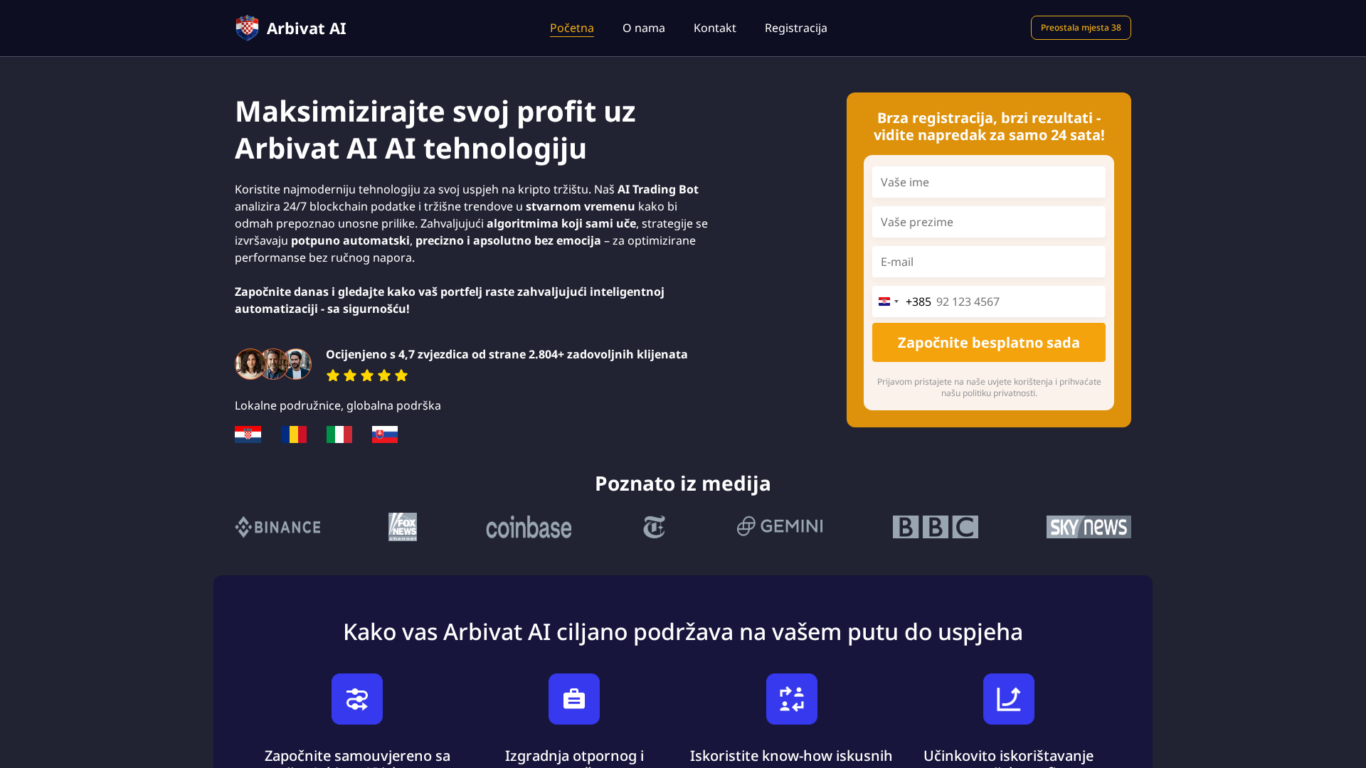 Screenshot of arbivat-ai.net