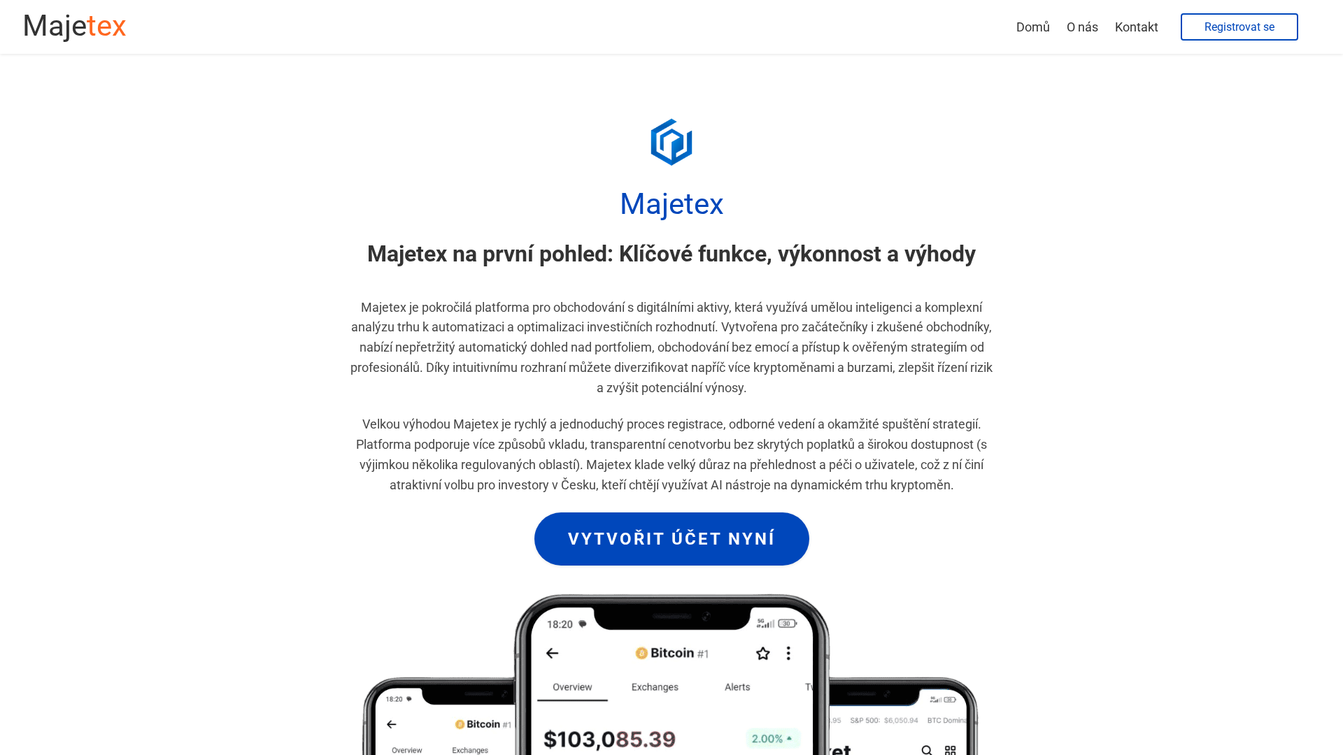 Screenshot of majetex-ai.com