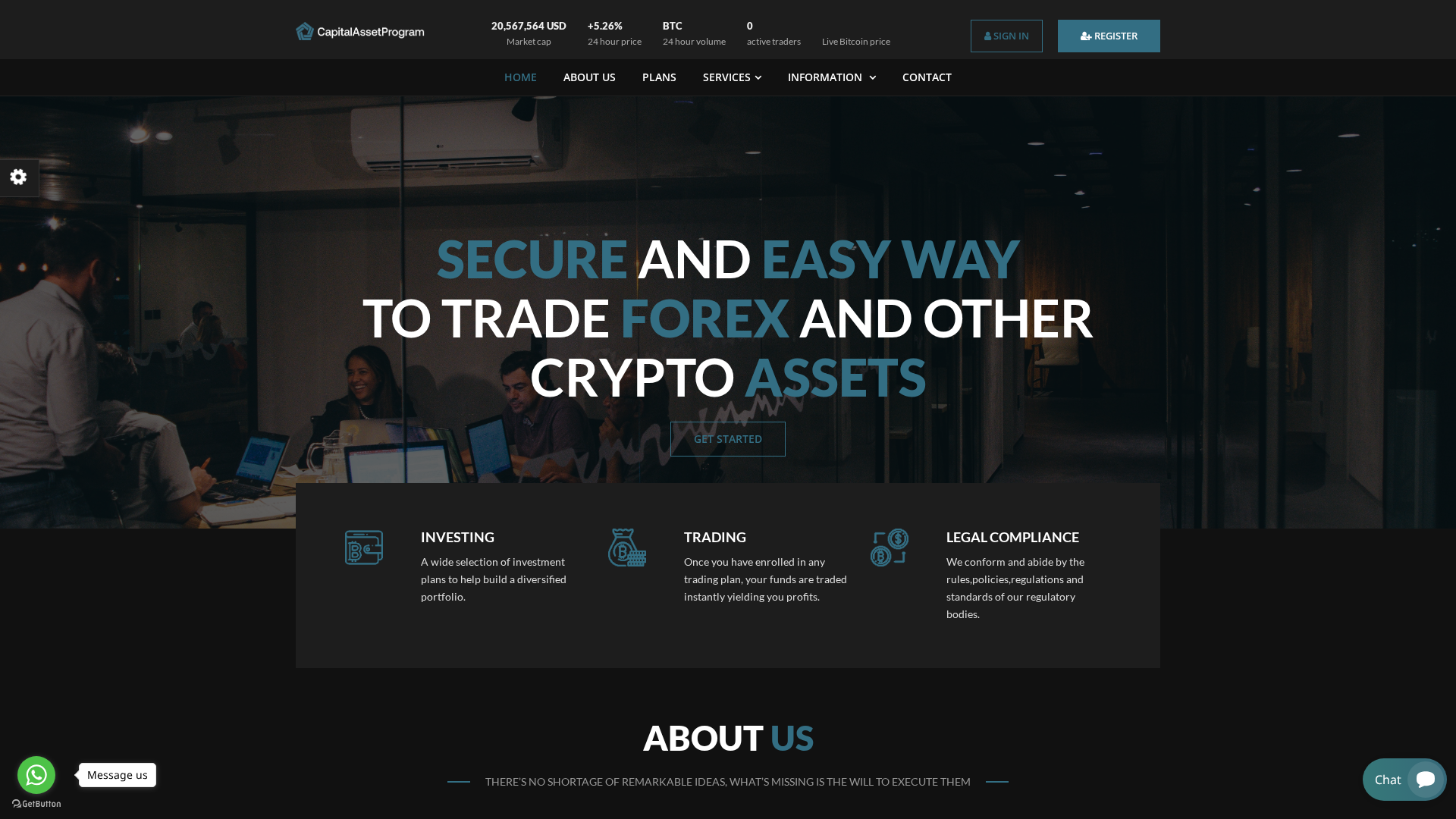 Screenshot of capitalassetsprogram.com