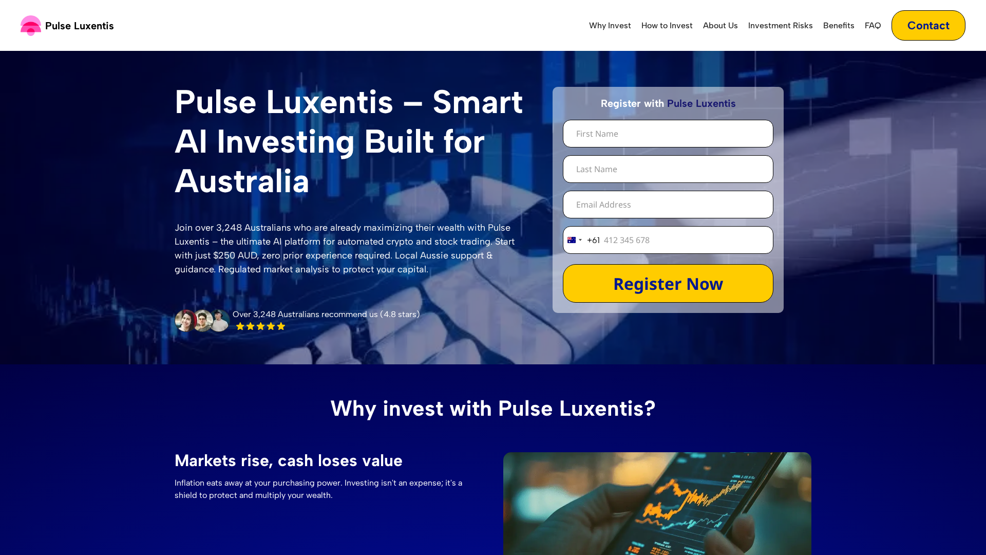 Screenshot of pulseluxentis.net