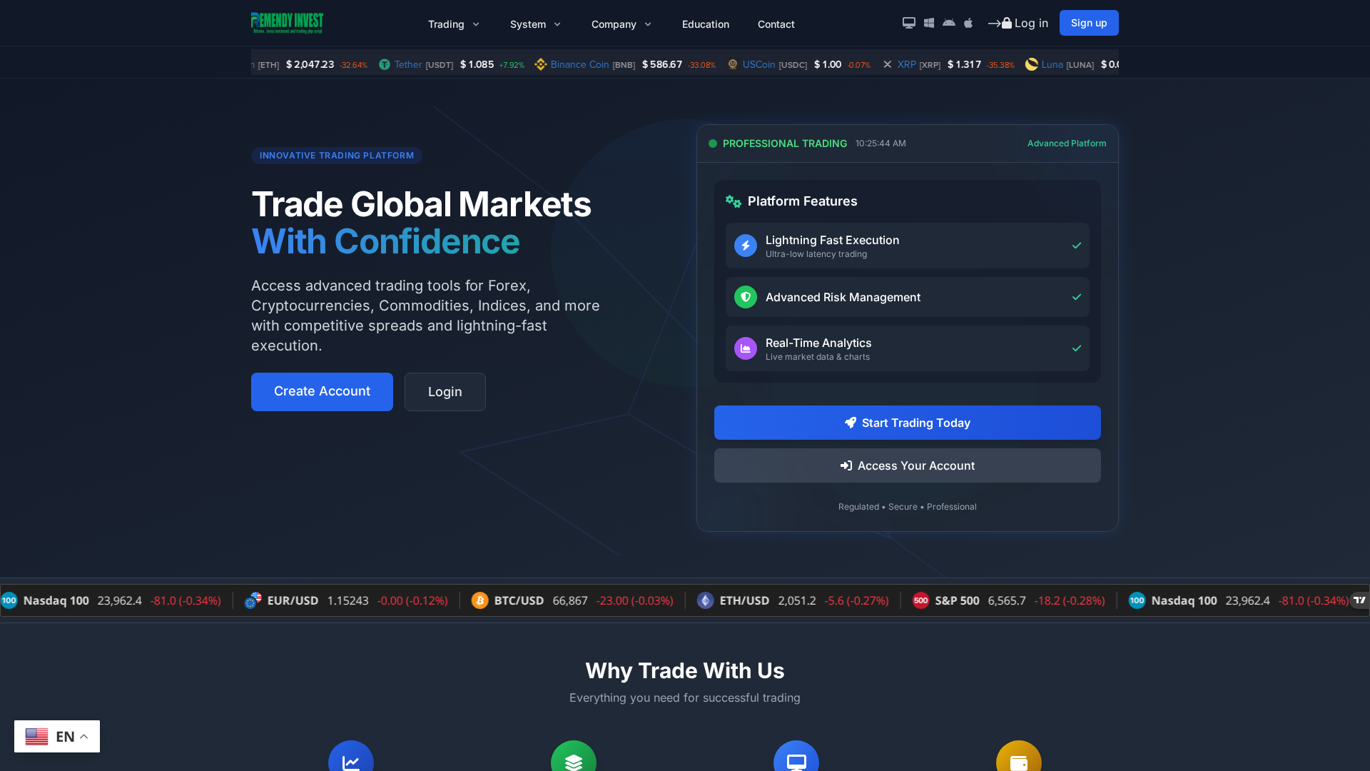 Screenshot of phoenixcrypt-trade.com