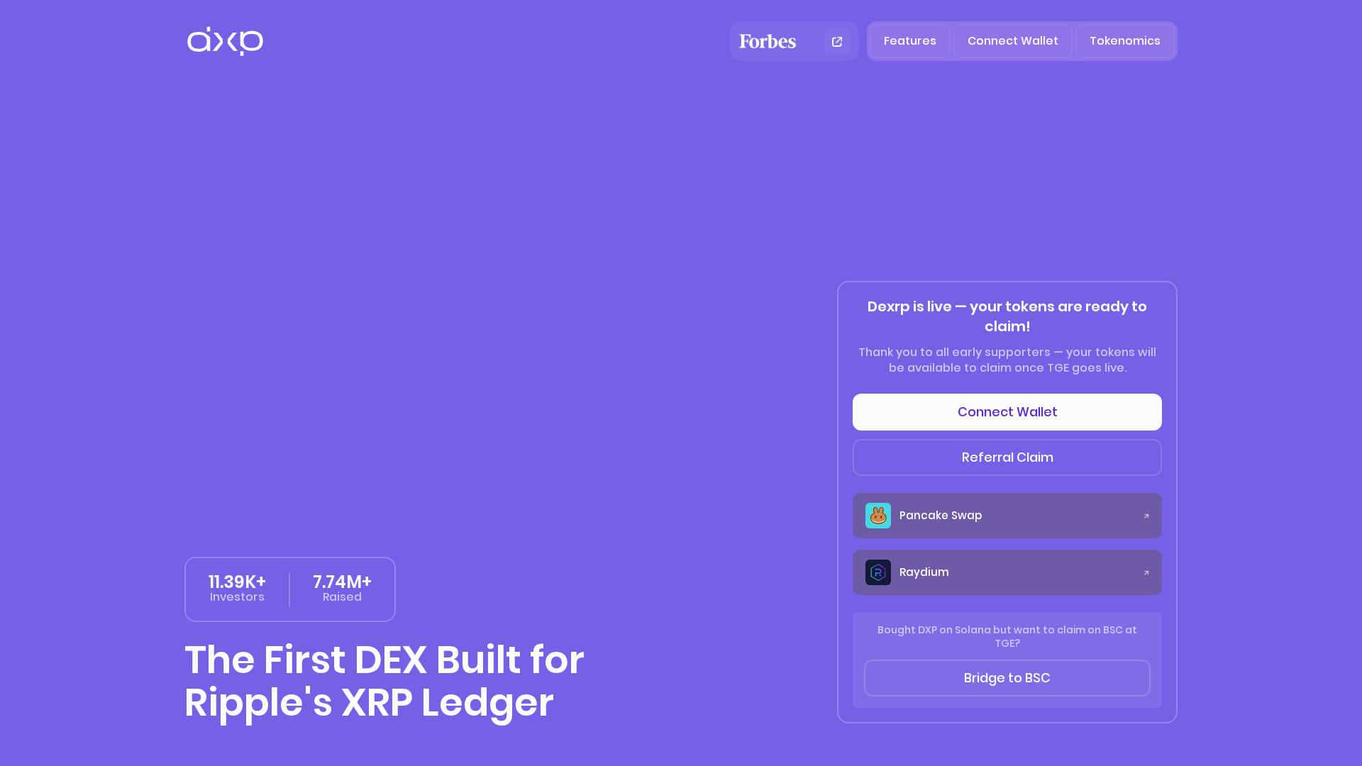 Screenshot of dexrp.link