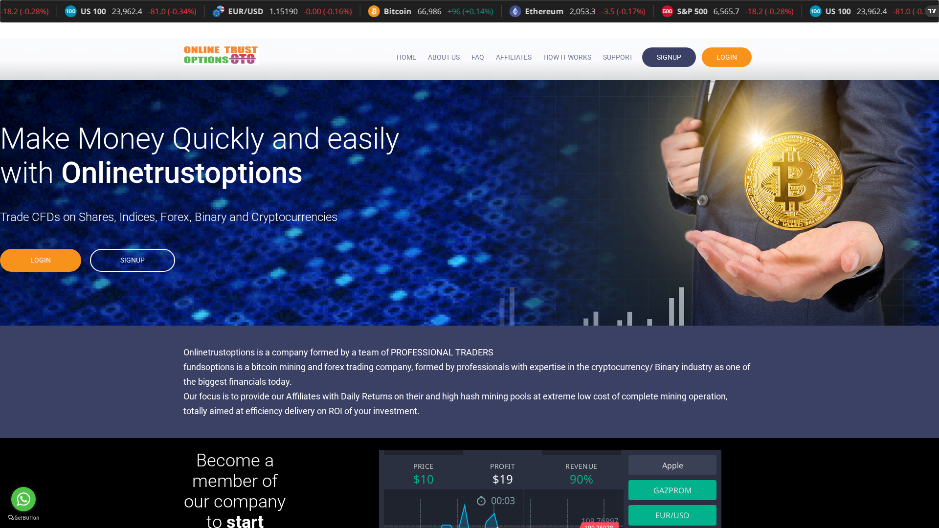 Screenshot of onlinetrustoption.live
