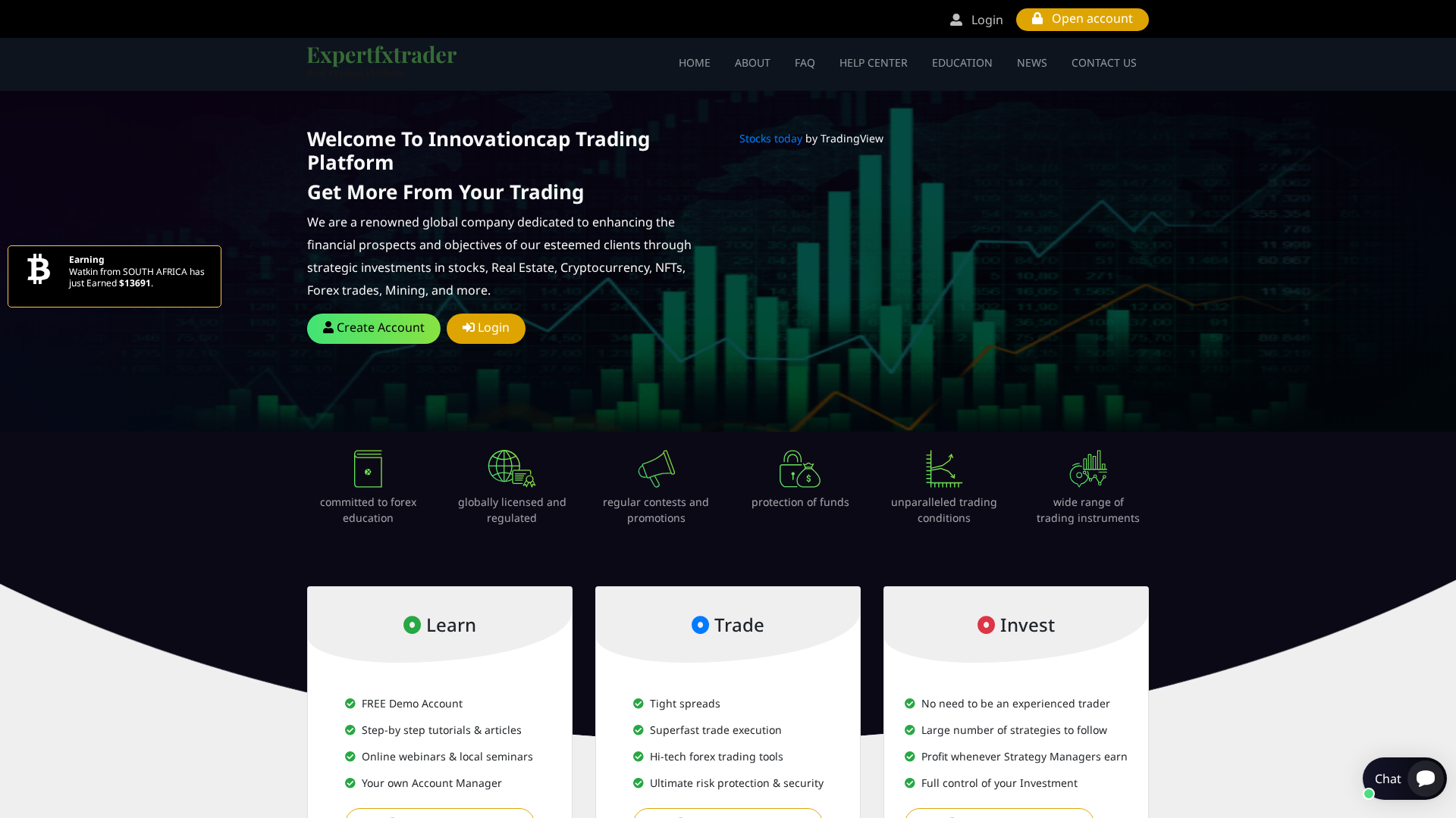 Screenshot of innovationcap.live