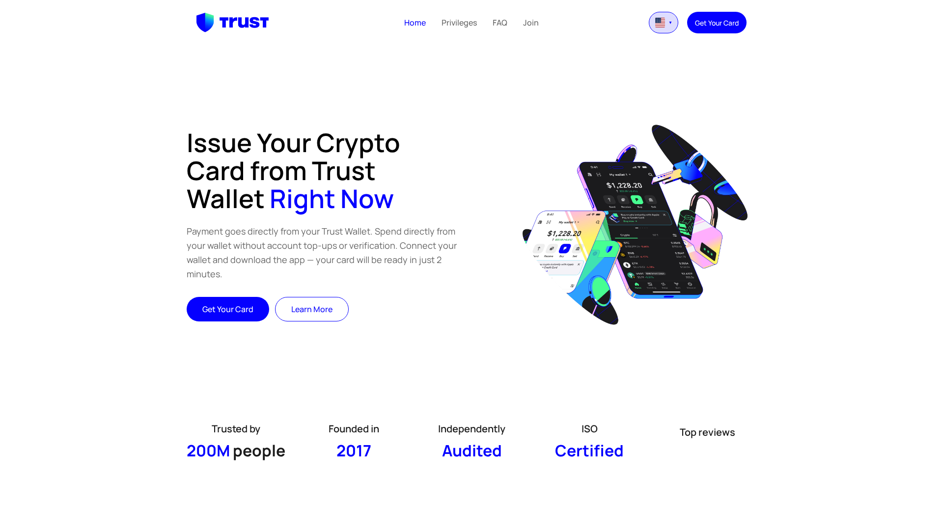 Screenshot of trustcard-pay.com