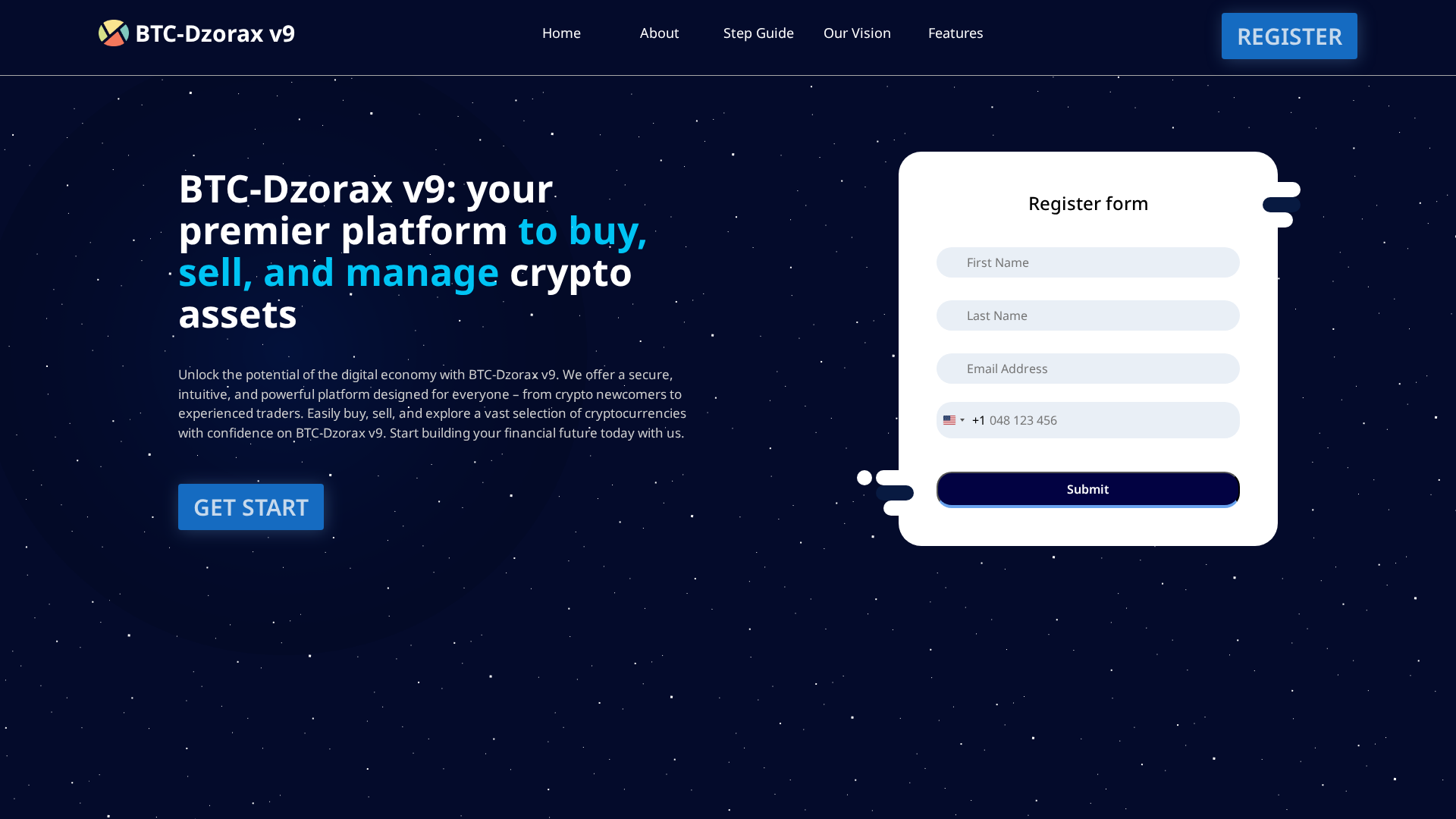 Screenshot of btc-dzorax-v9.com
