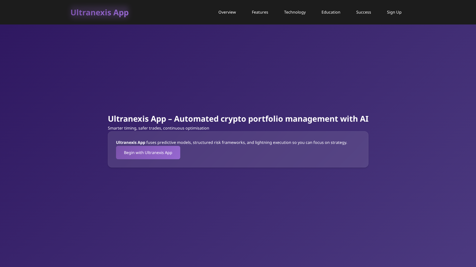 Screenshot of ultranexisapp.art