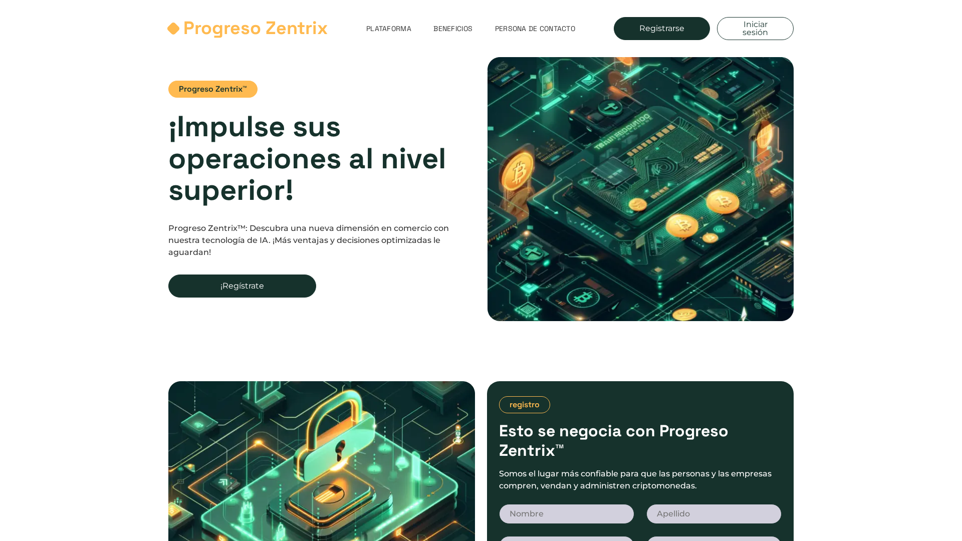 Screenshot of progreso-zentrix.com
