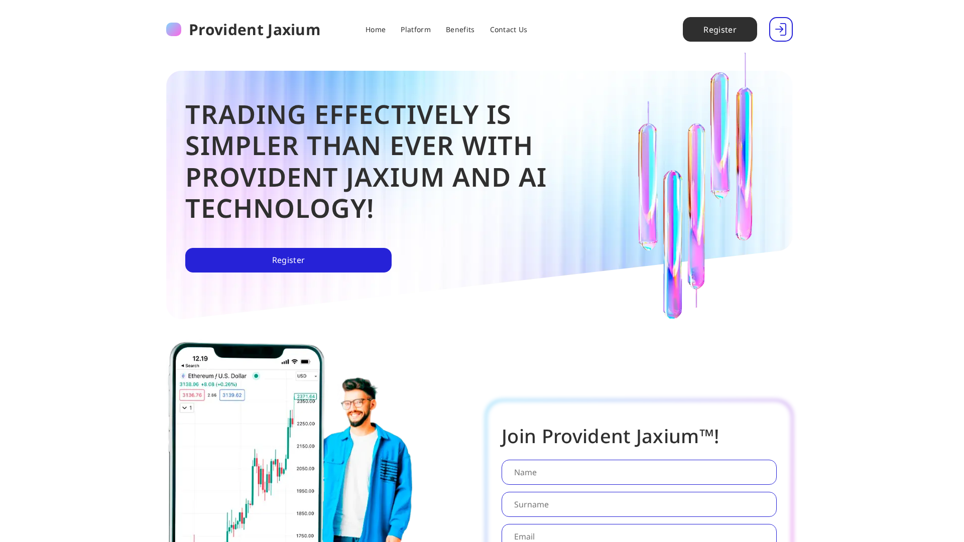 Screenshot of provident-jaxium.com