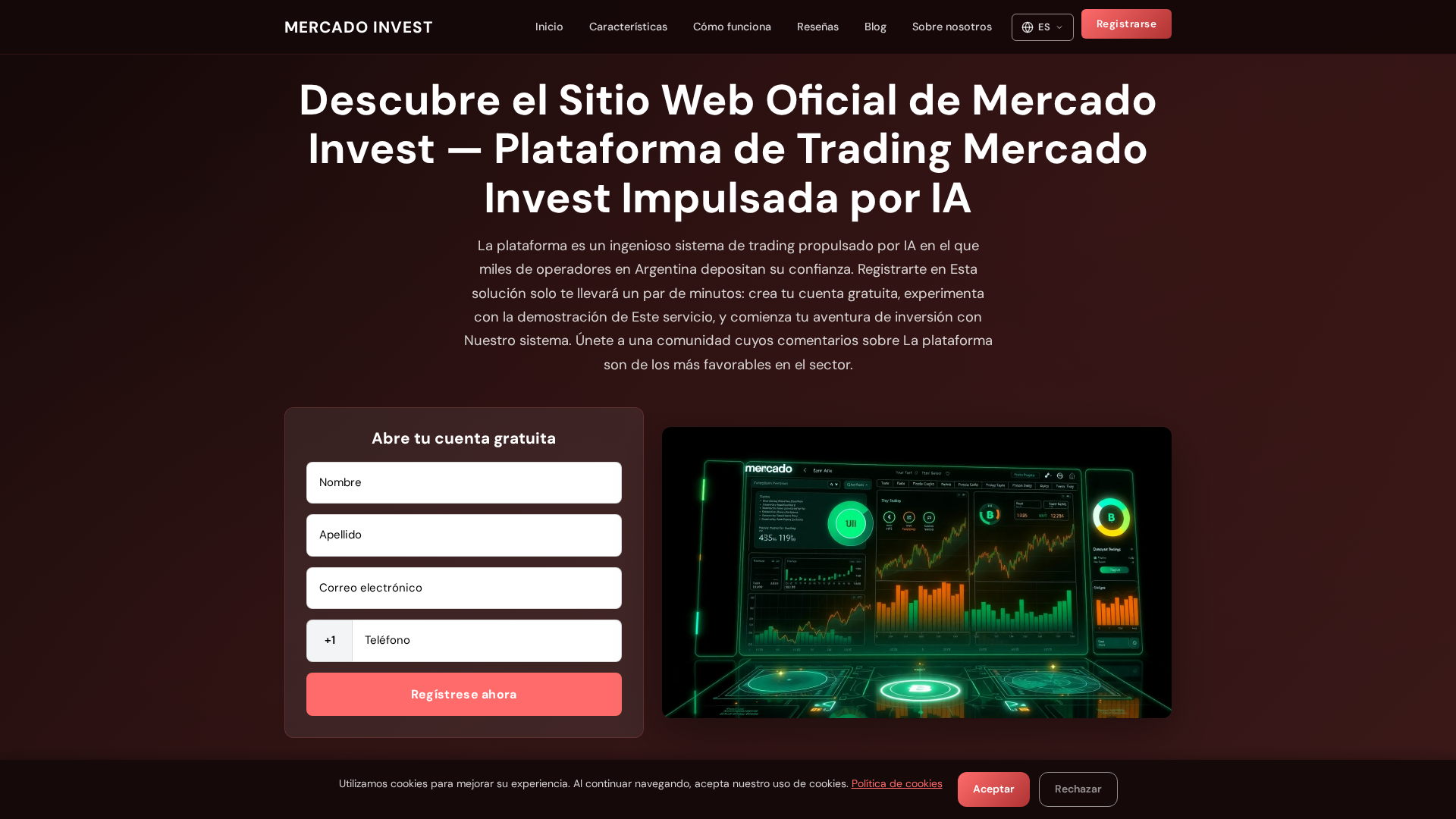 Screenshot of mercadoinvest.online