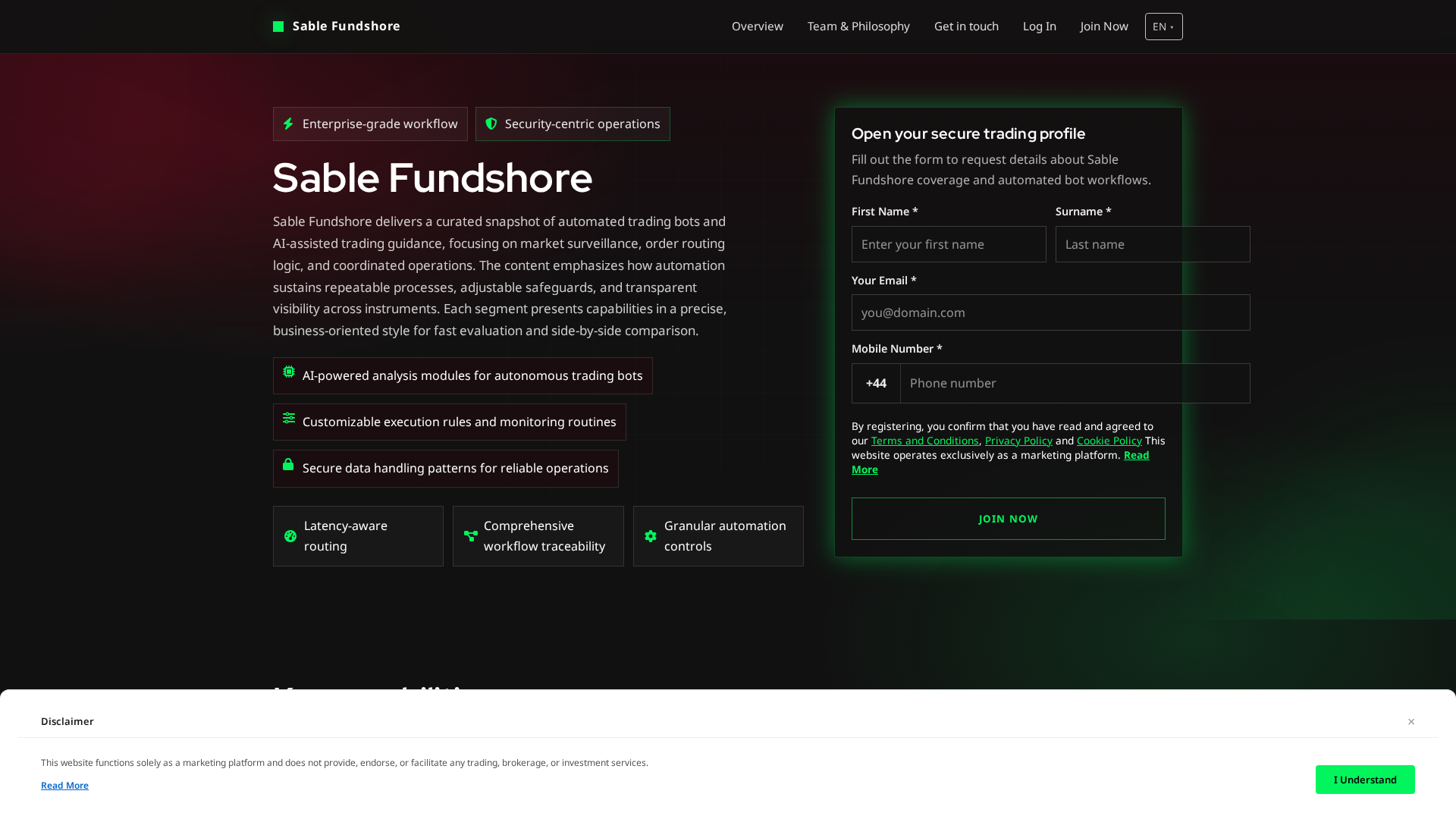 Screenshot of sablefundshoretech.click