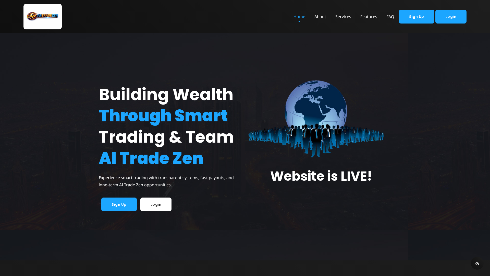 Screenshot of aitradezen.com